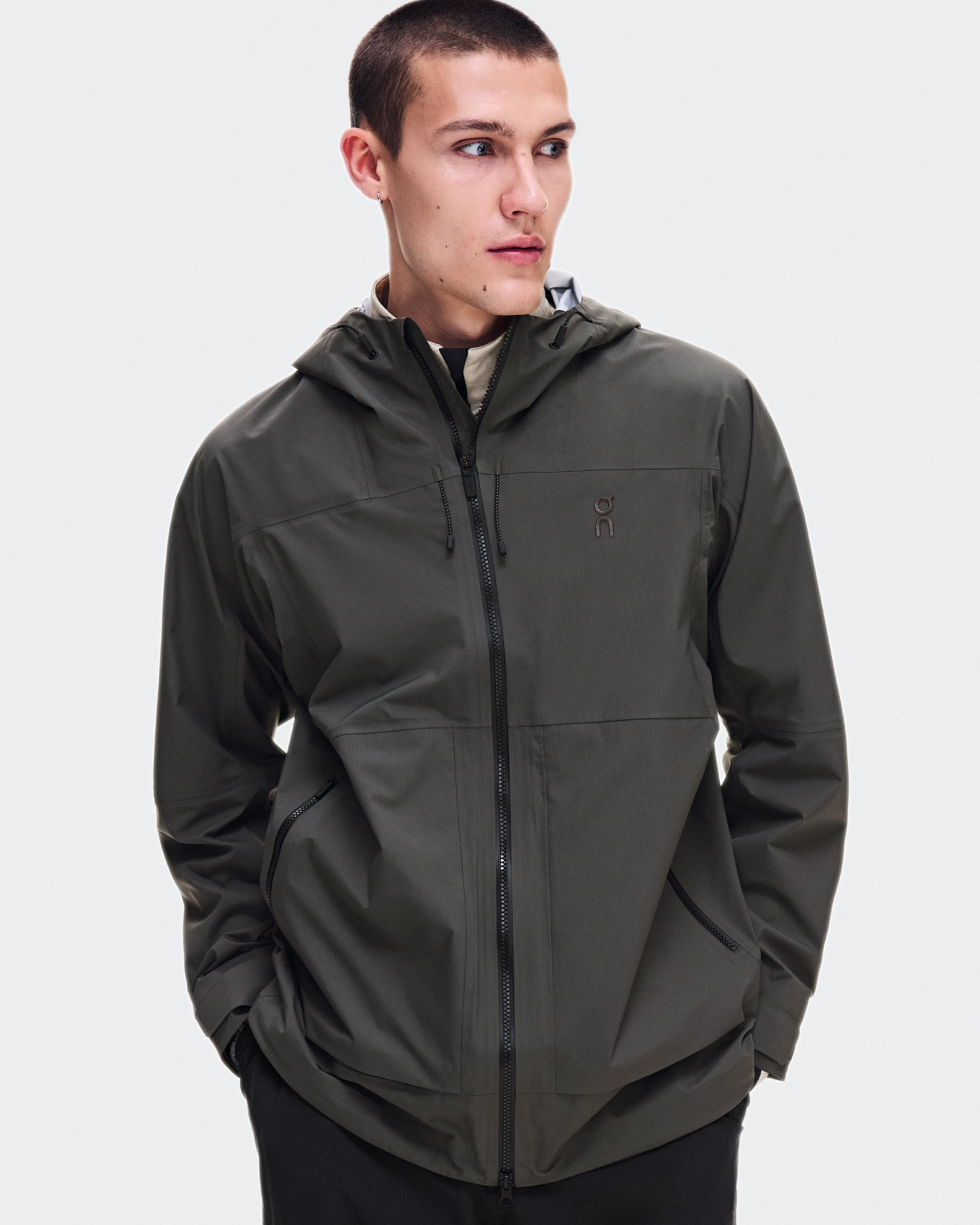 On Ascent Jacket Espresso Homme Vestes