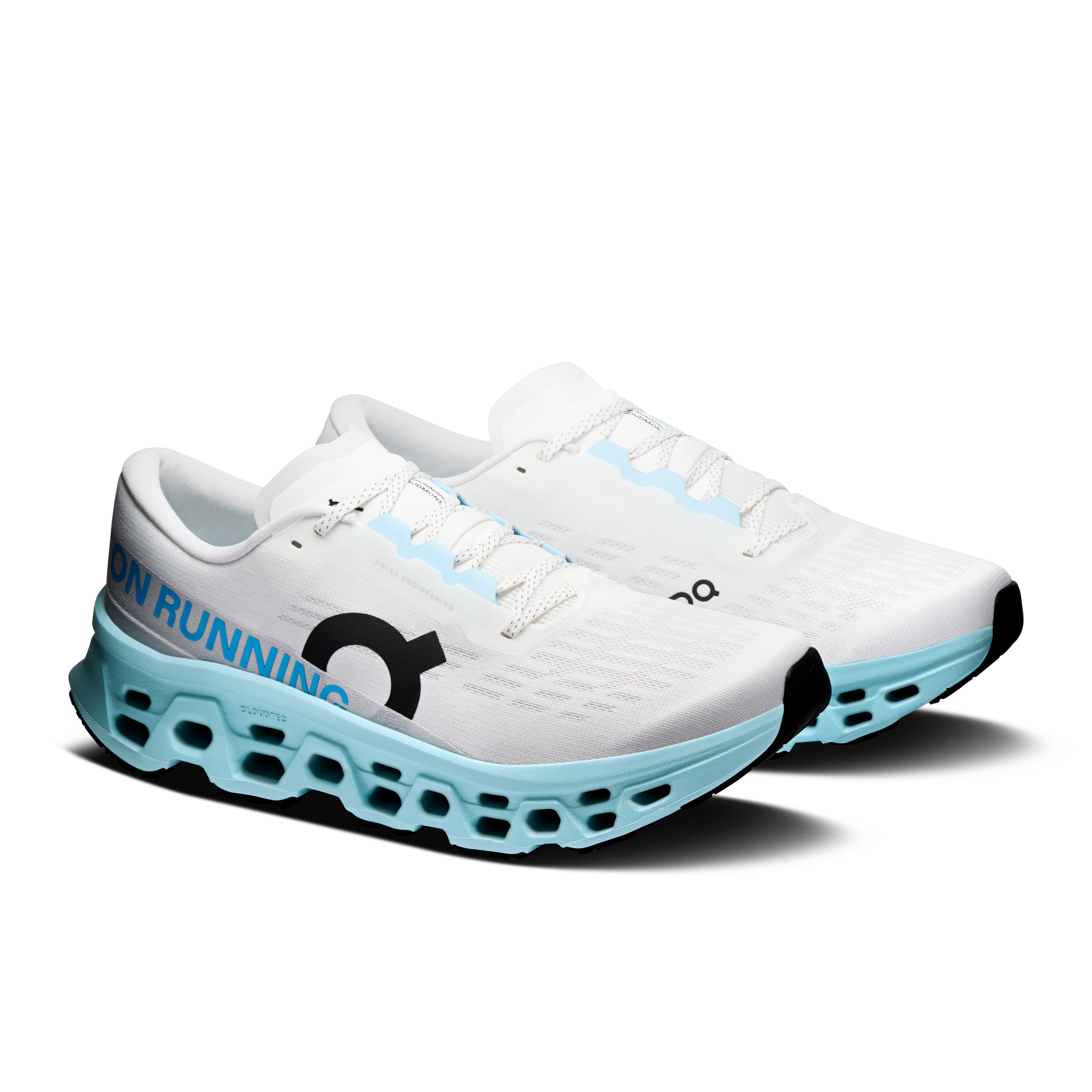 On Cloudmonster 3 Ivory & Topaz Homme Running sur route Chaussures