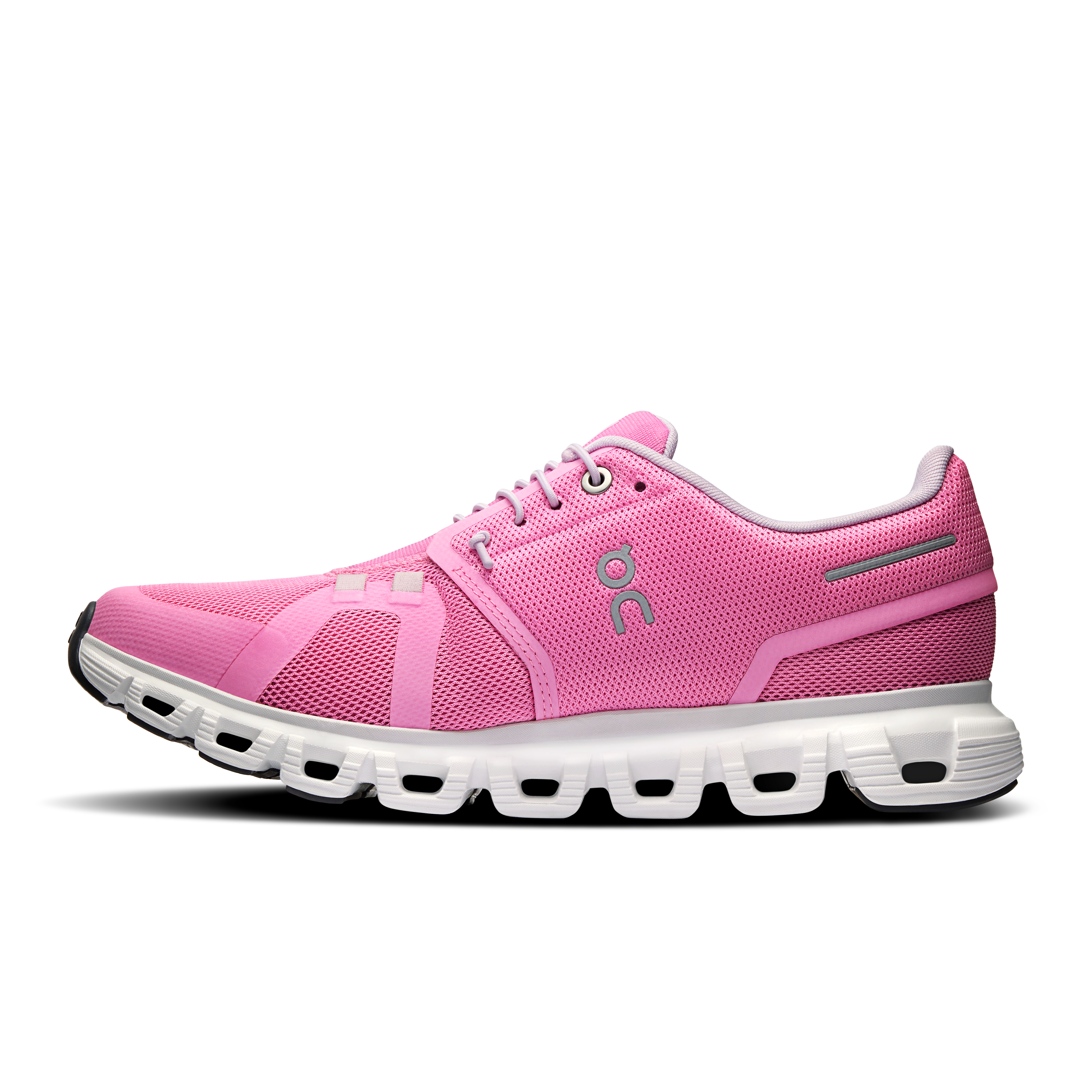 On Cloud 6 Raspberry & White Femme Active Life Chaussures