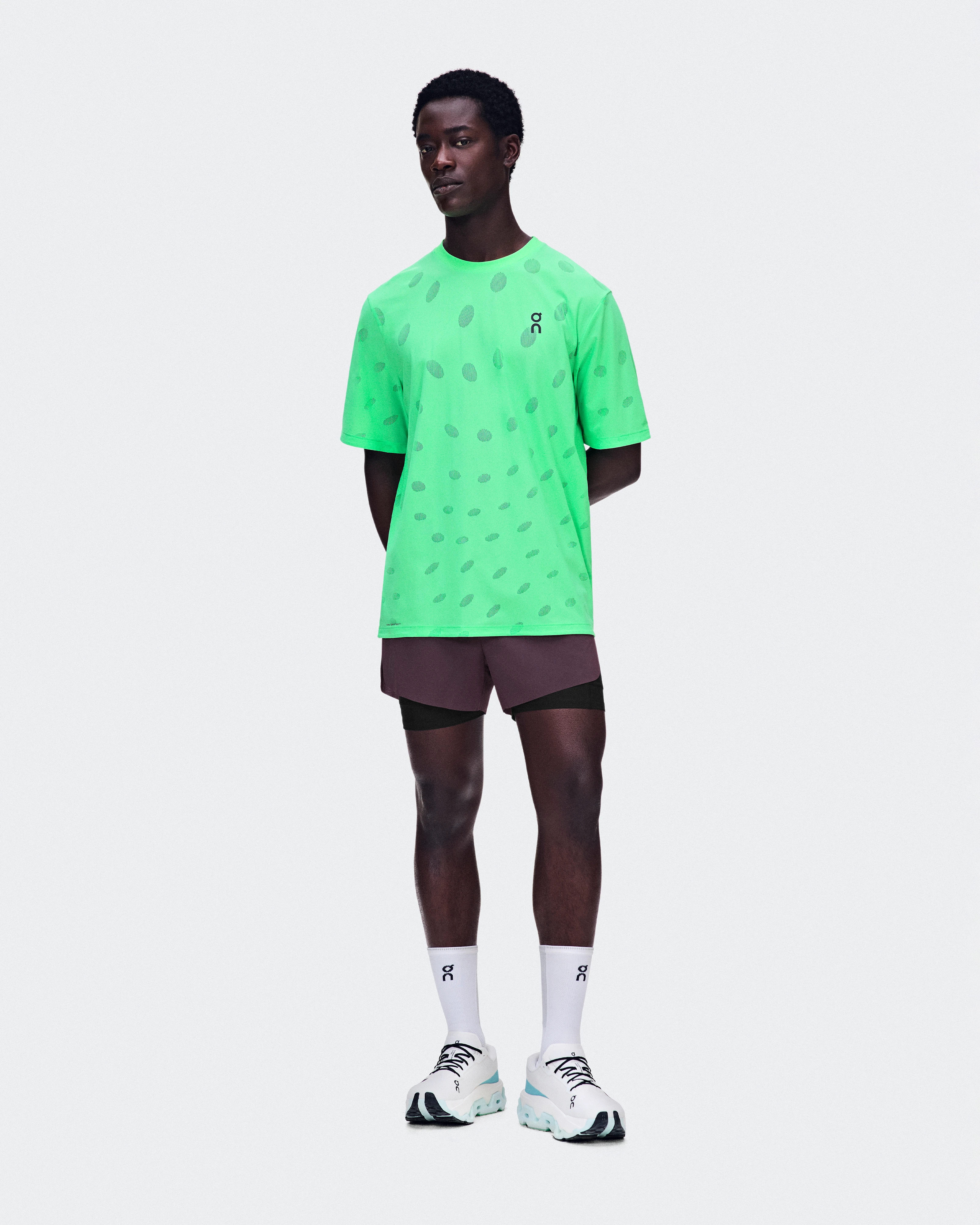On Zero 2-in-1 Shorts Urchin & Black Homme Shorts