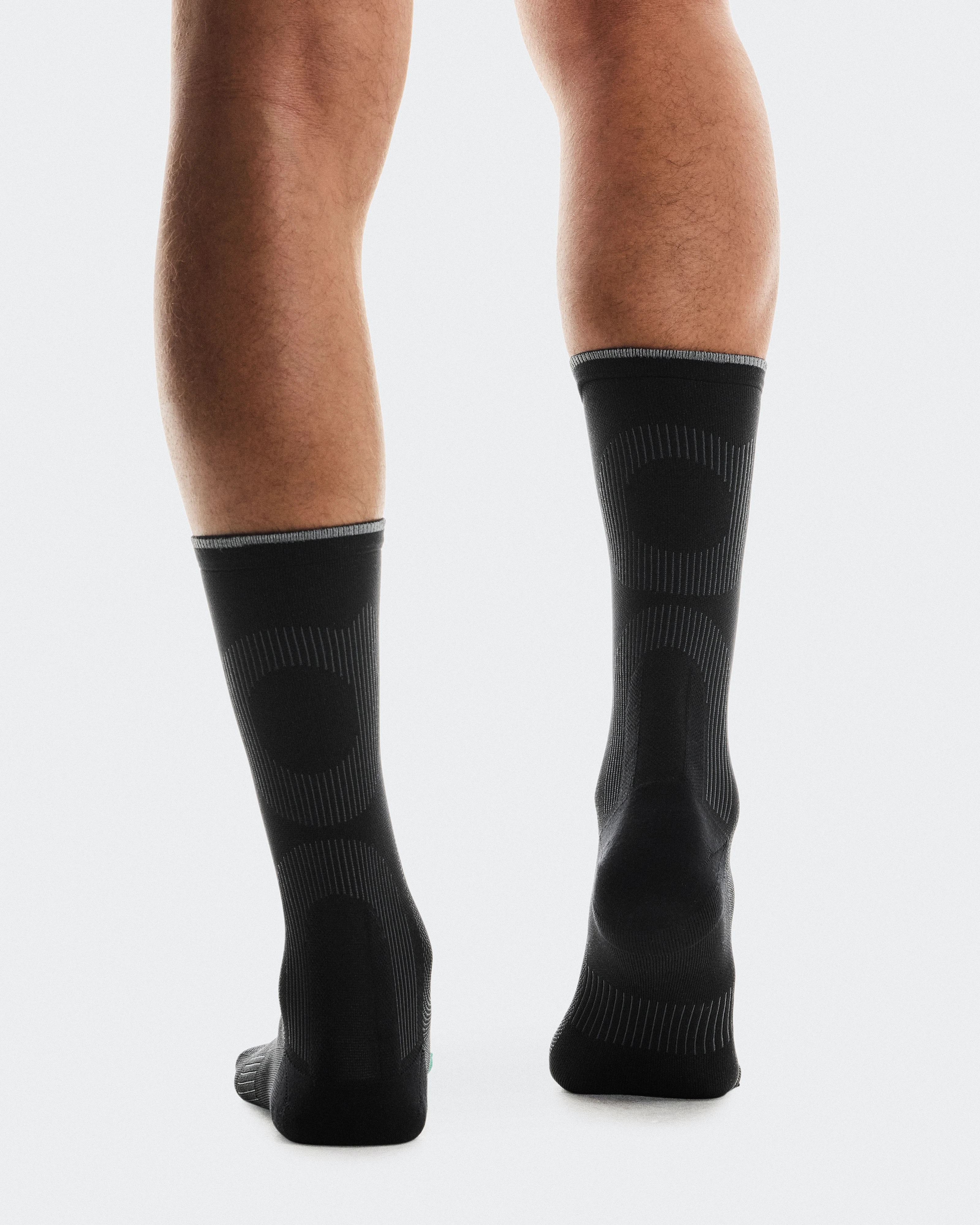 On Elite Run Sock High Black Unisexe Chaussettes