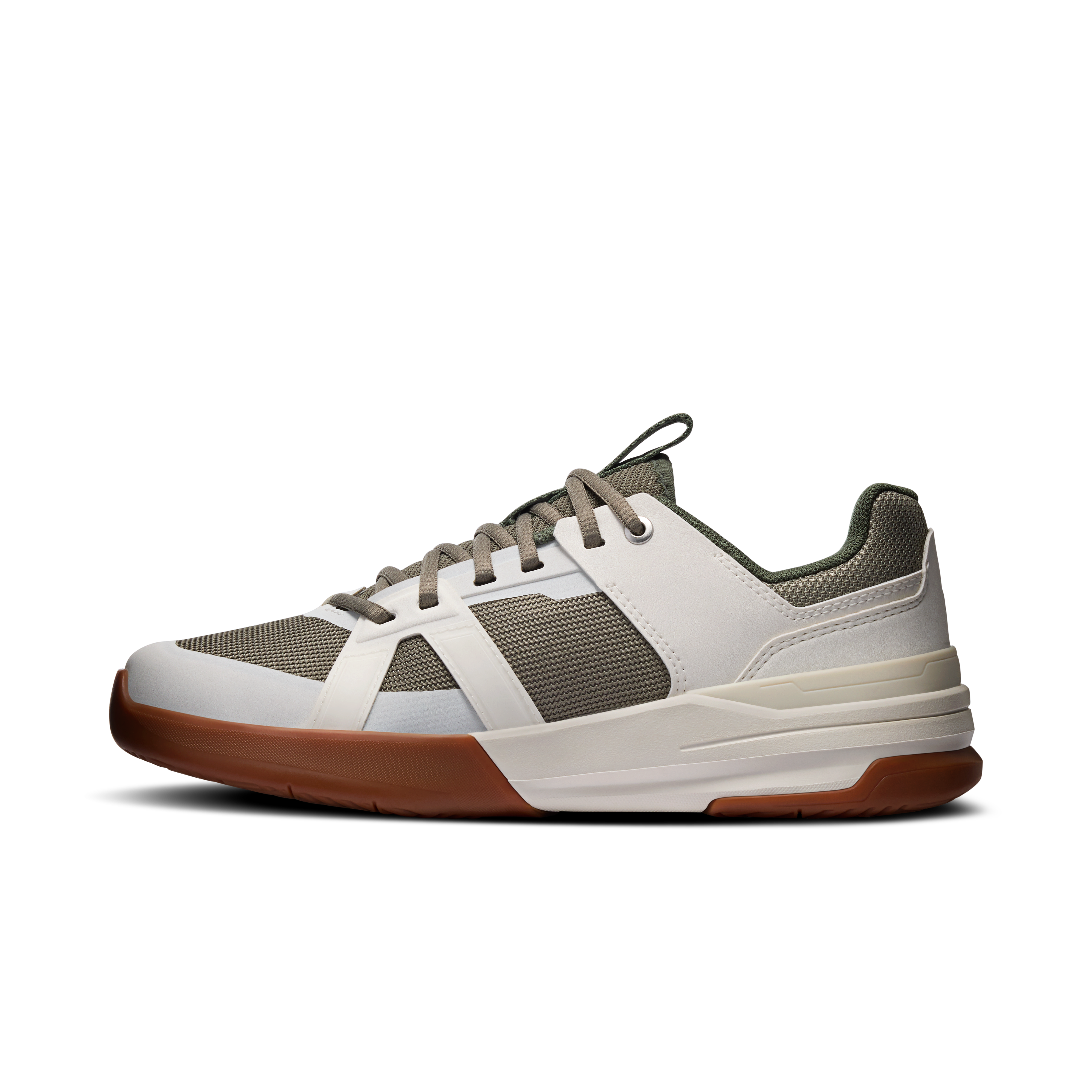 On THE ROGER Clubhouse Pro Youth Ivory & Olive Ados Active Life Chaussures
