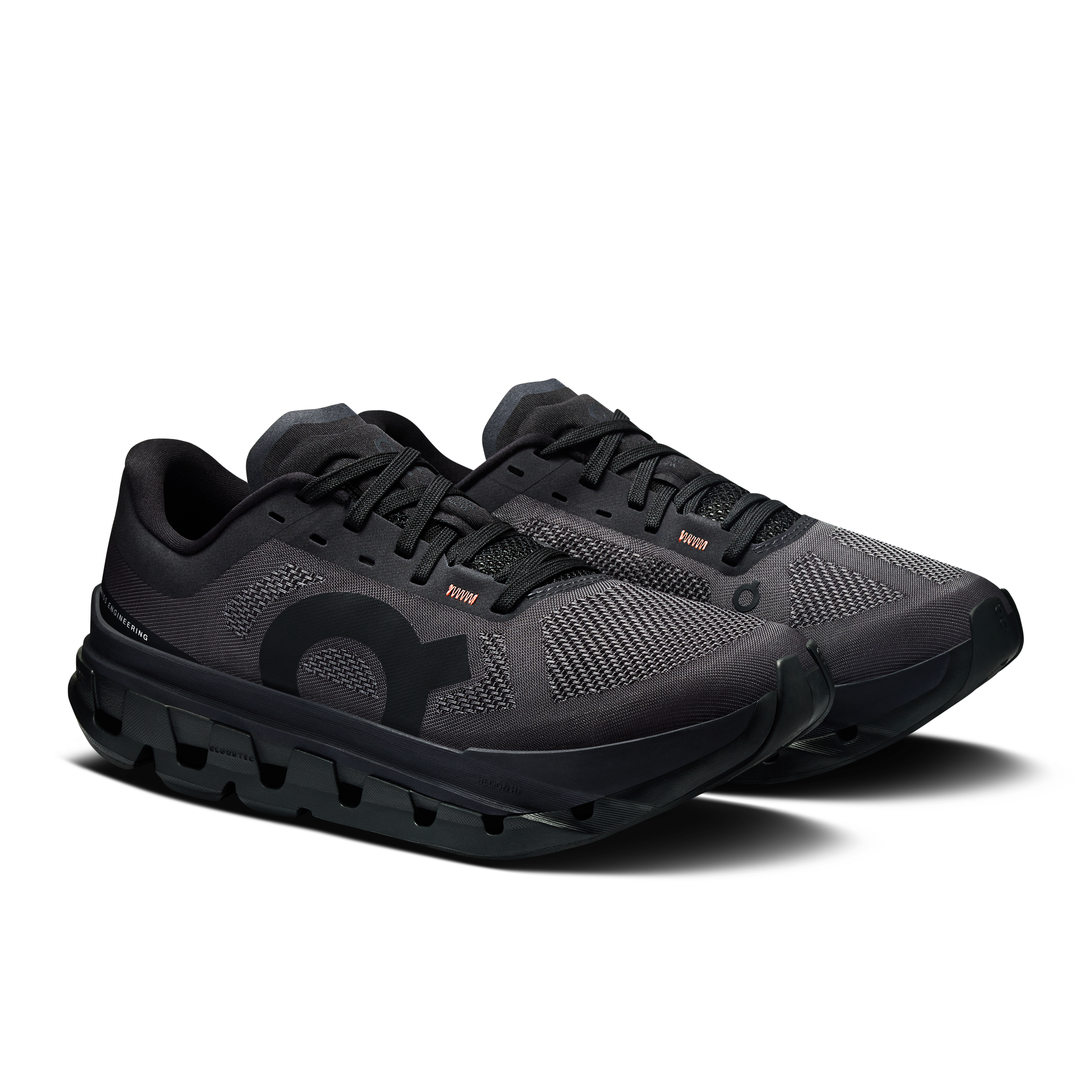 On Cloudflow 5 Black & Black Femme Running sur route Chaussures