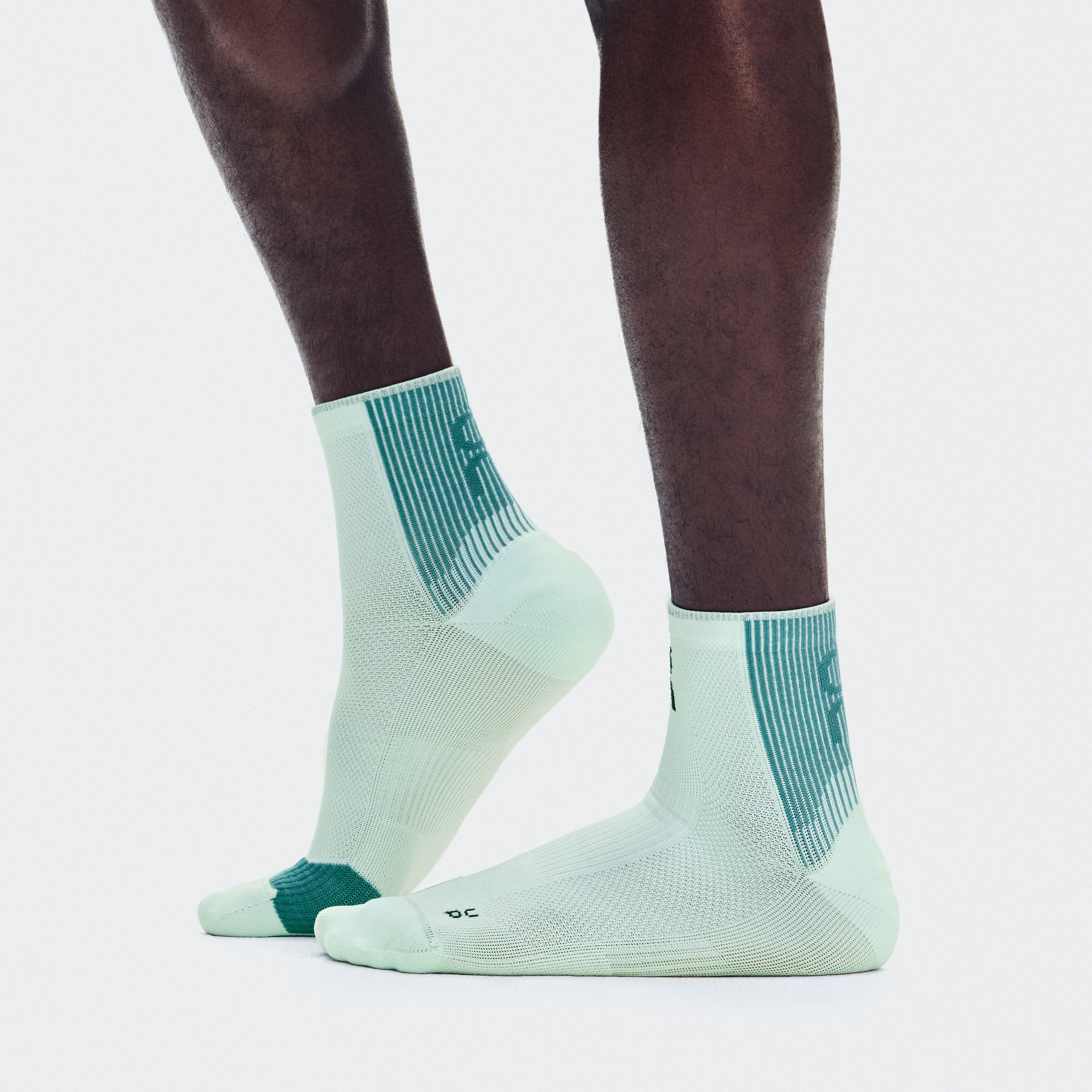 On Performance Run Sock Mid Flurry & Storm Unisexe – Running haute performance, respirabilité, amorti Chaussettes