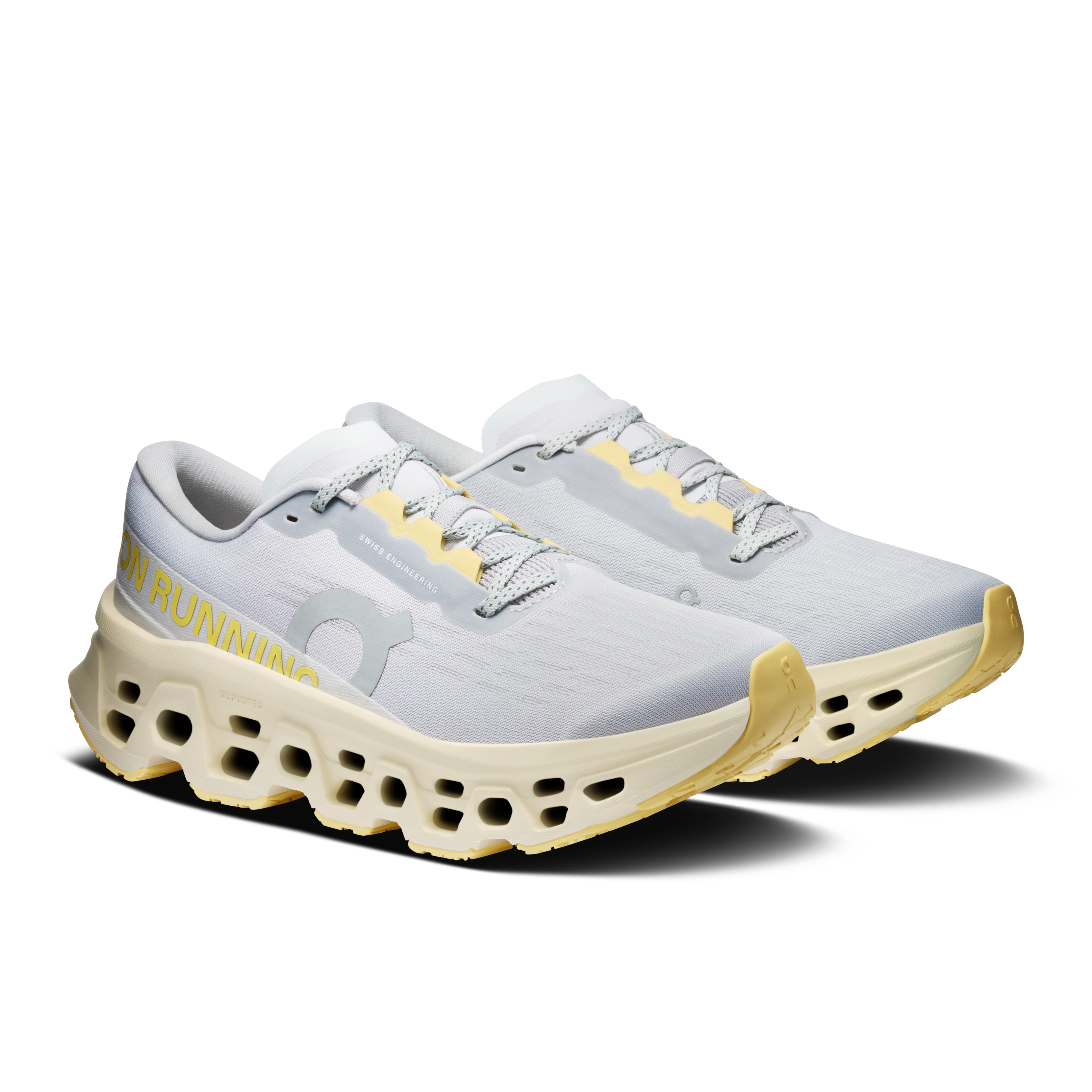 On Cloudmonster 3 Glacier & Pollen Femme Running sur route Chaussures
