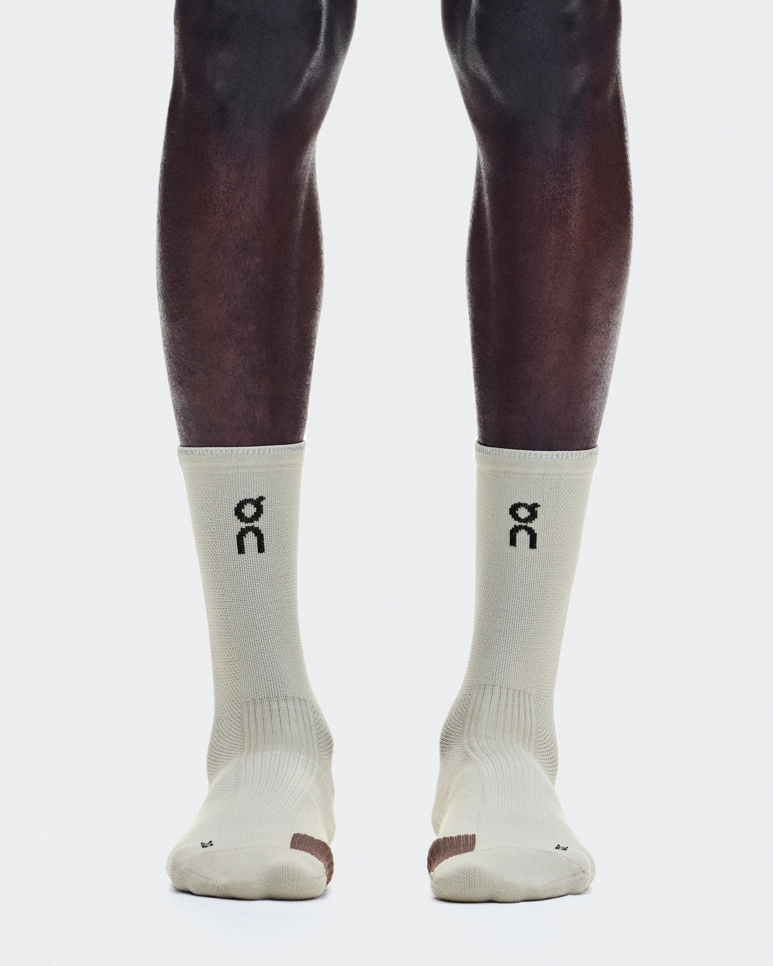 On Performance Run Sock High Brume & Clove Unisexe Chaussettes