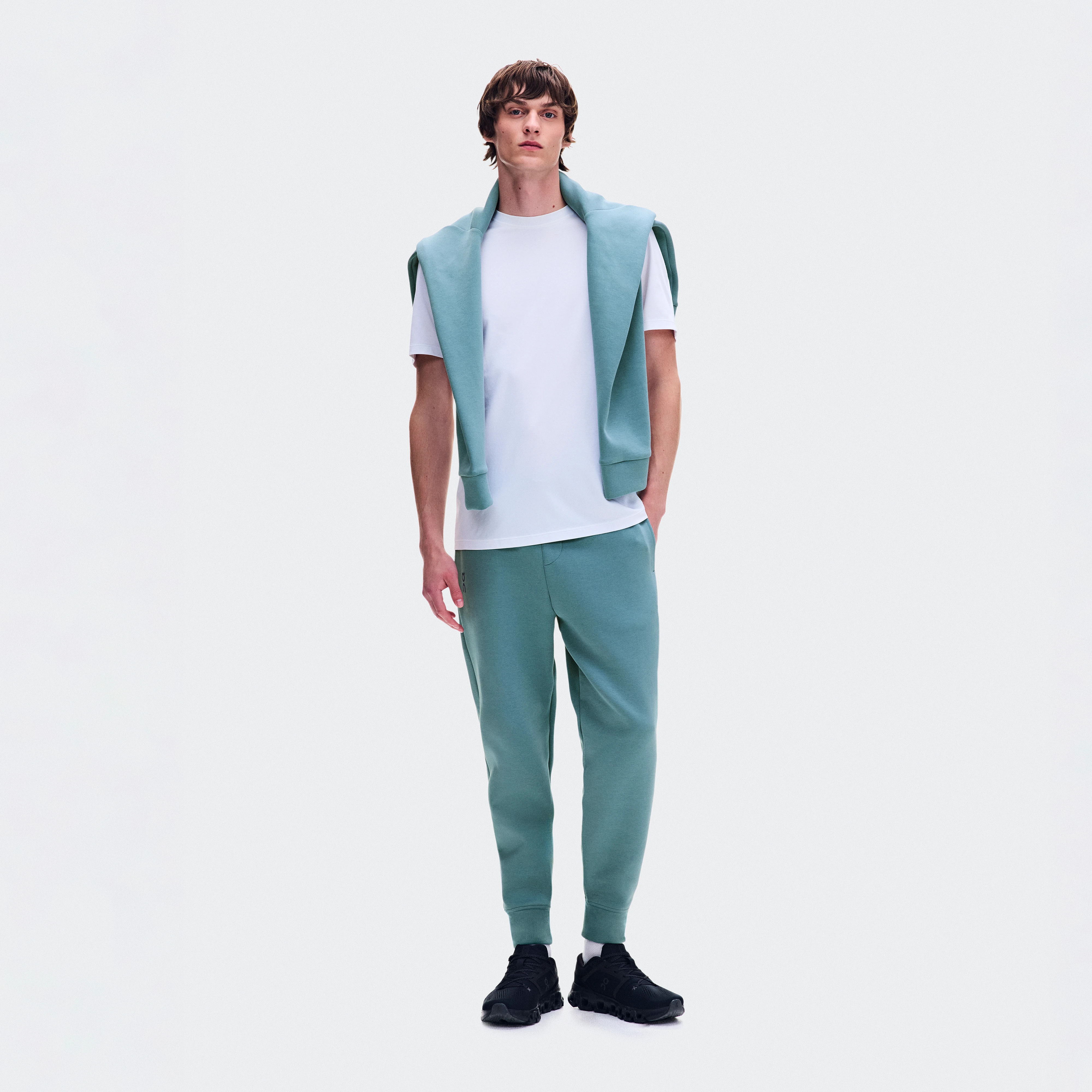 On Focus Tech Sweatpants Agave Homme – Quotidien, voyage, récupération Pantalons