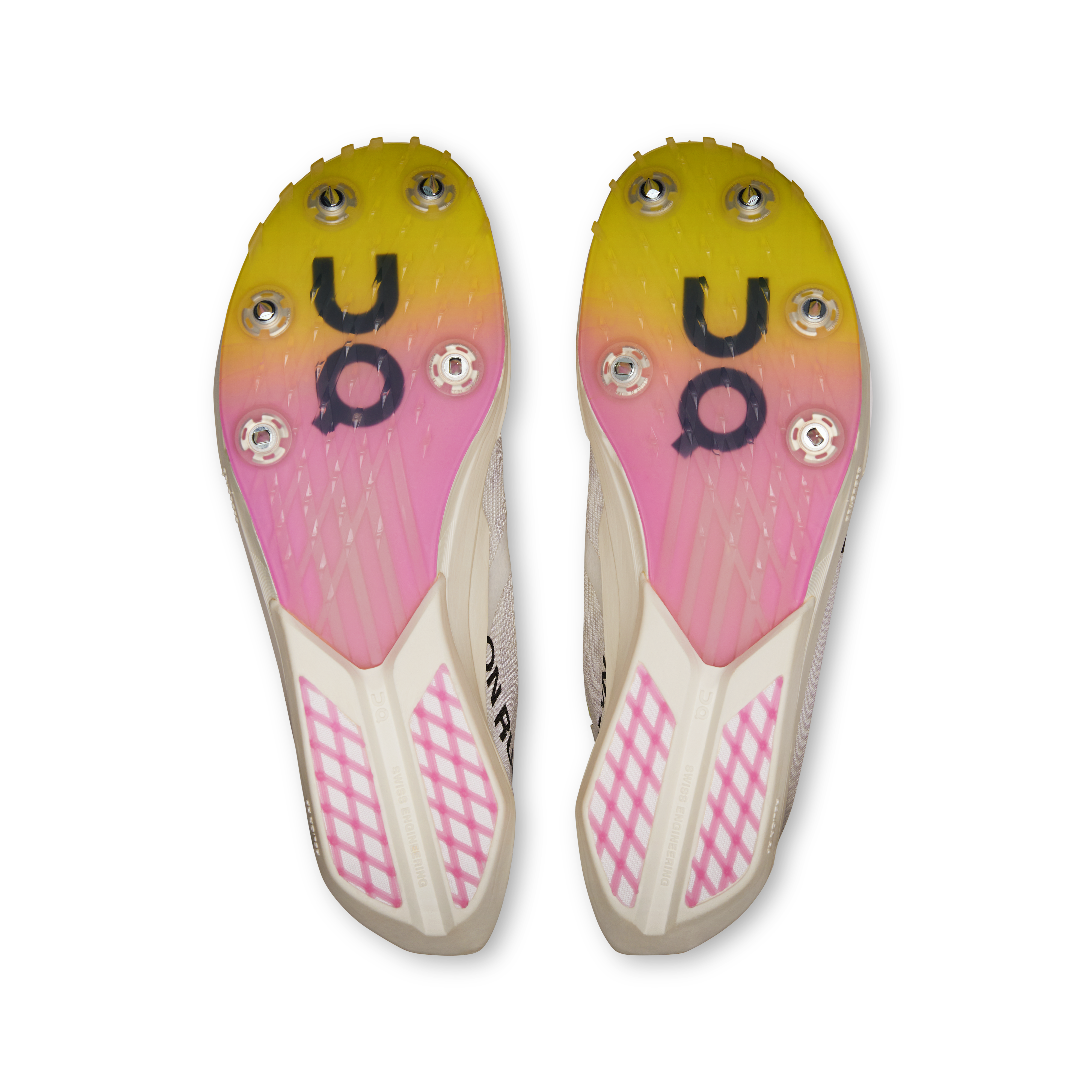 On Cloudspike Amplius 2 White & Raspberry Femme Athlétisme Chaussures