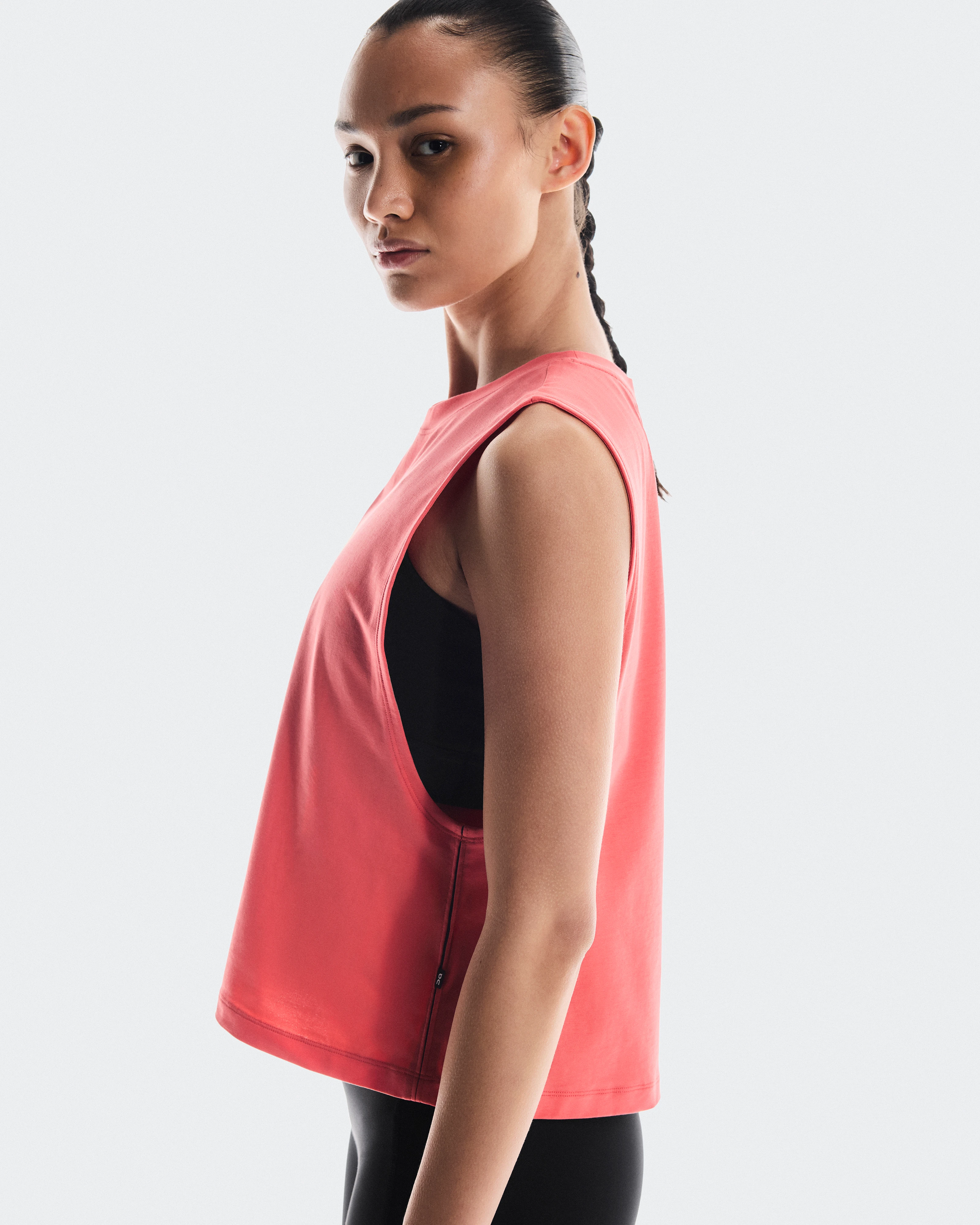 On Focus Crop Coral Femme Hauts et t-shirts