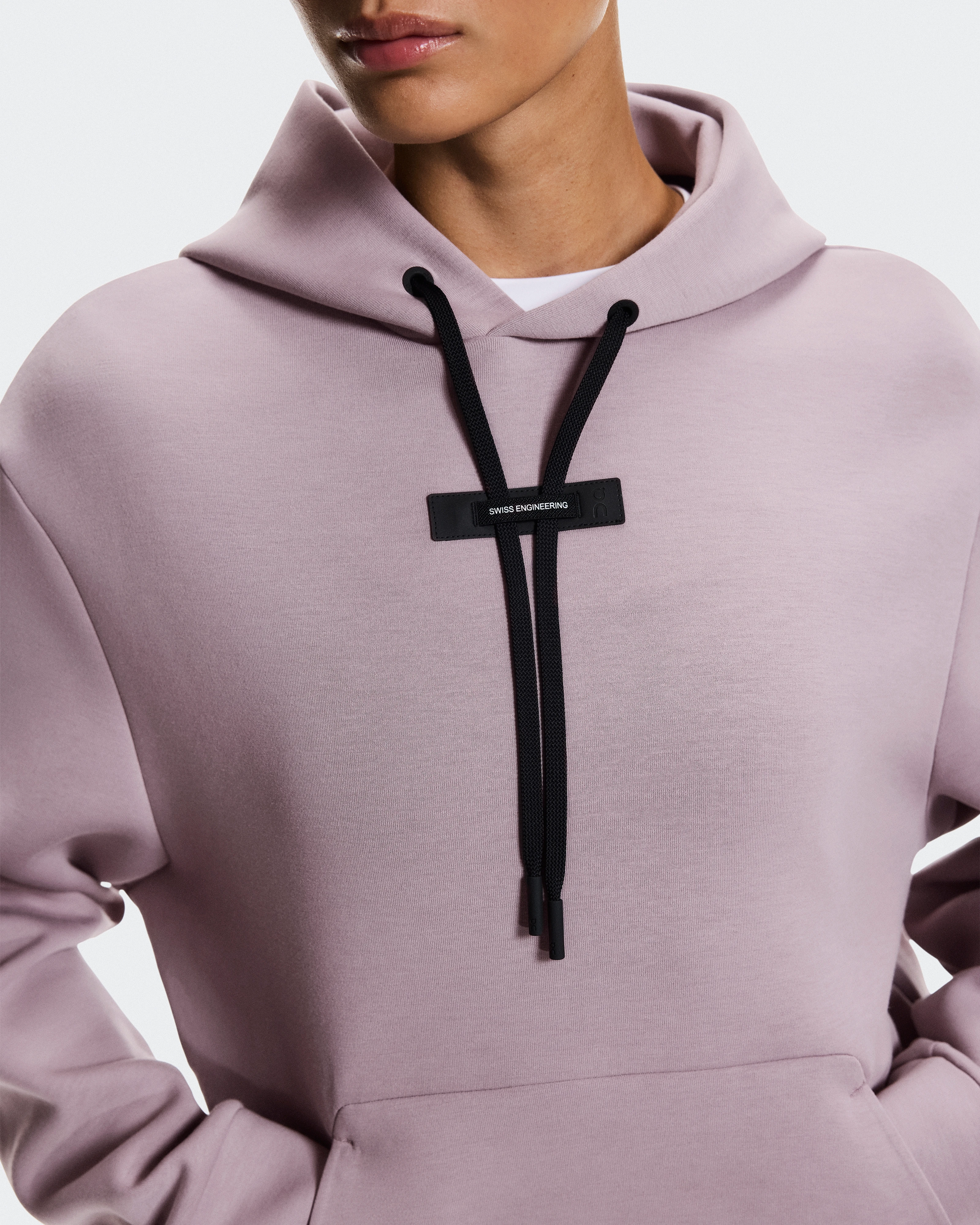 On Focus Tech Hoodie Heron Femme Sweats à capuche et sweats