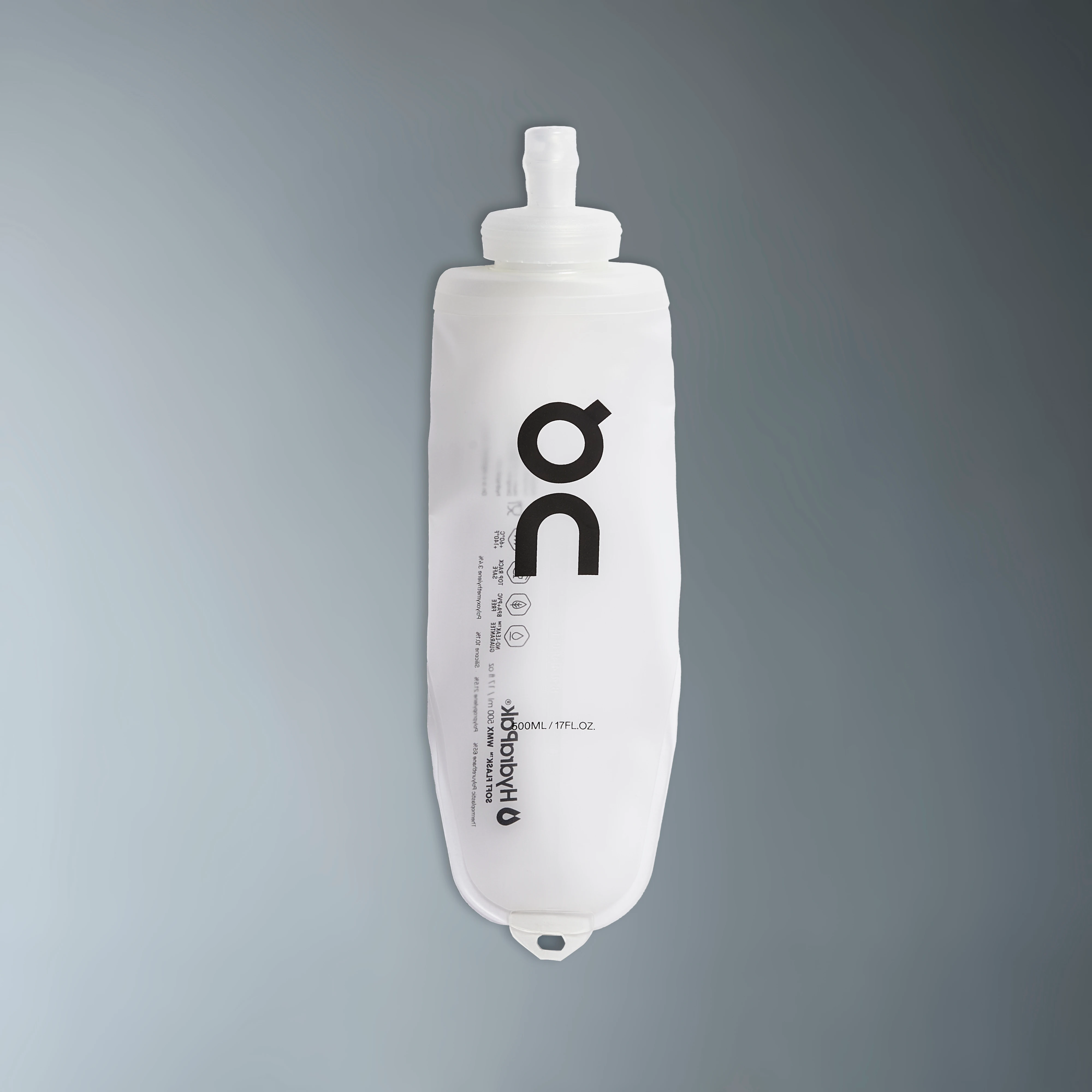 On Soft Flask 500ml Translucent & Black Unisexe – Randonnée, trails, running Gourdes