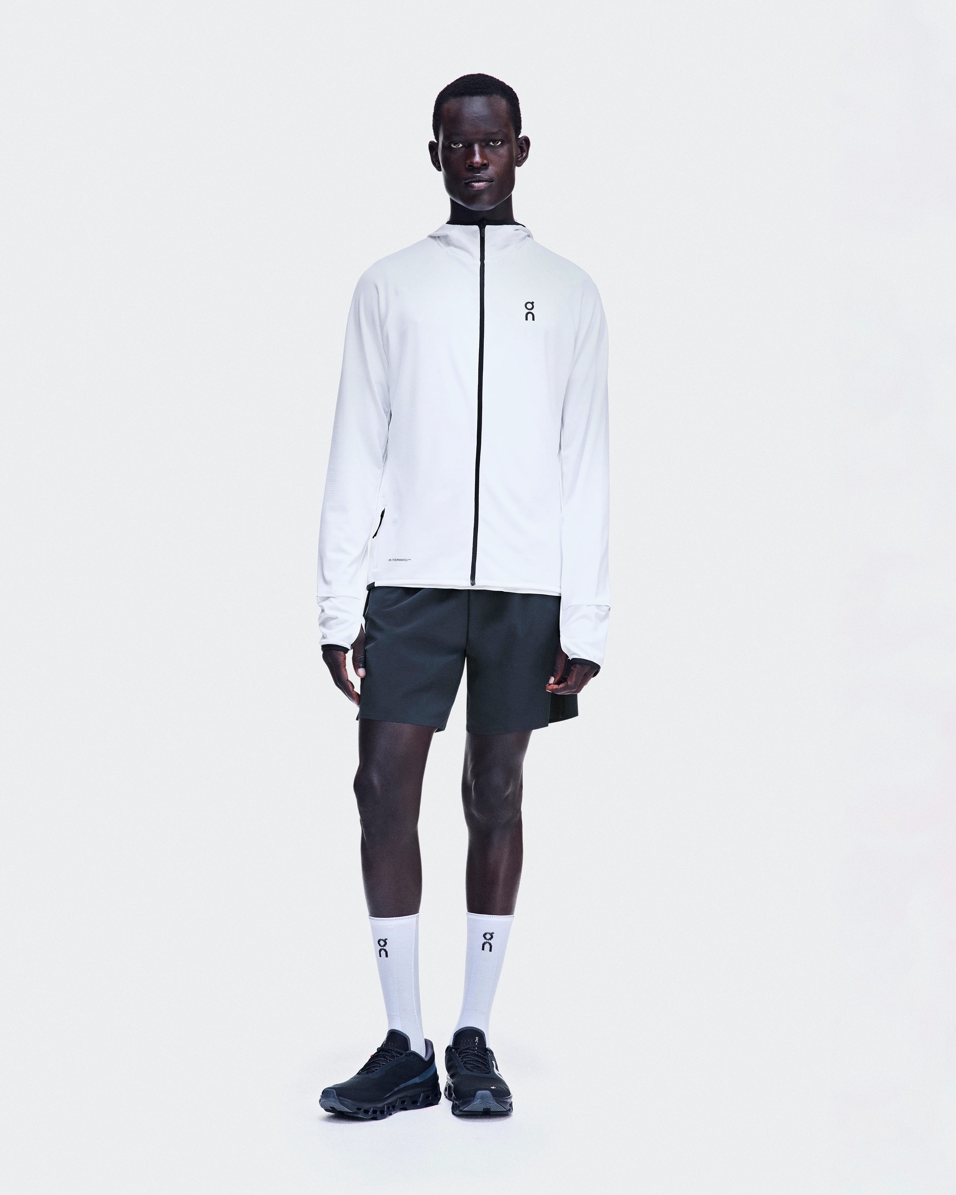 On Climate Zip Hoodie White Homme Sweats à capuche et sweats