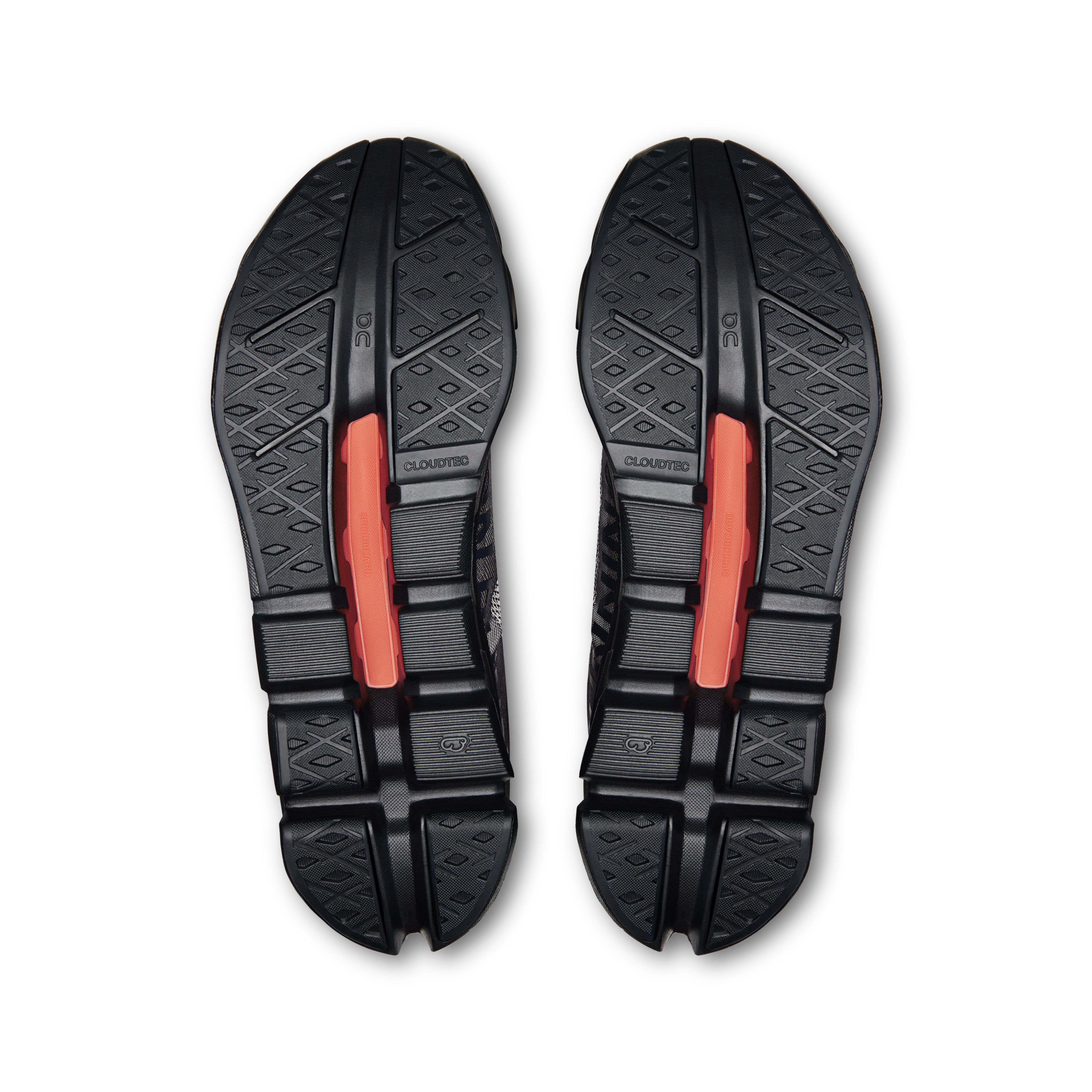 On Cloudflow 5 Black & Black Femme Running sur route Chaussures