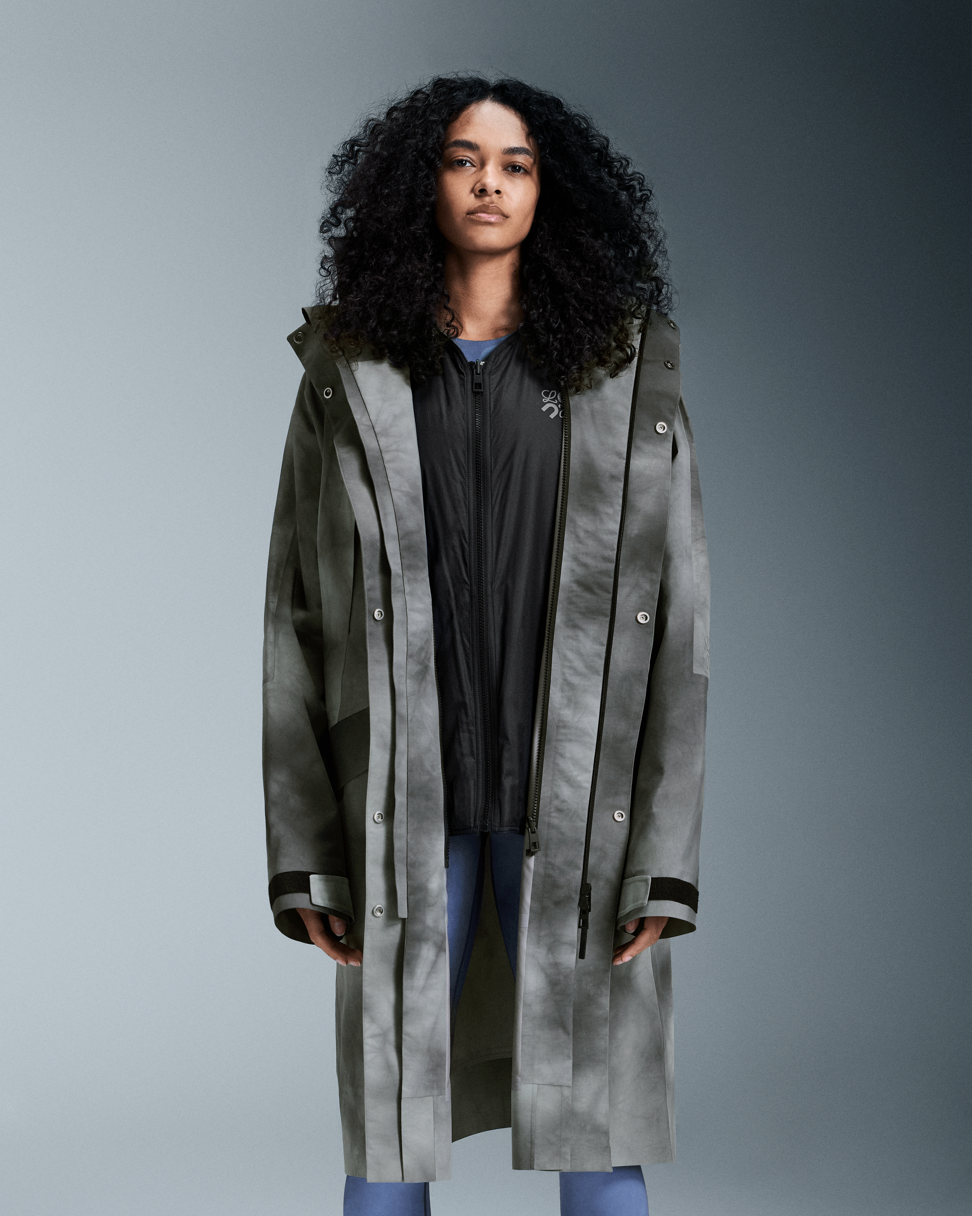 On Parka LOEWE Grey & Multicolor Unisexe Vestes