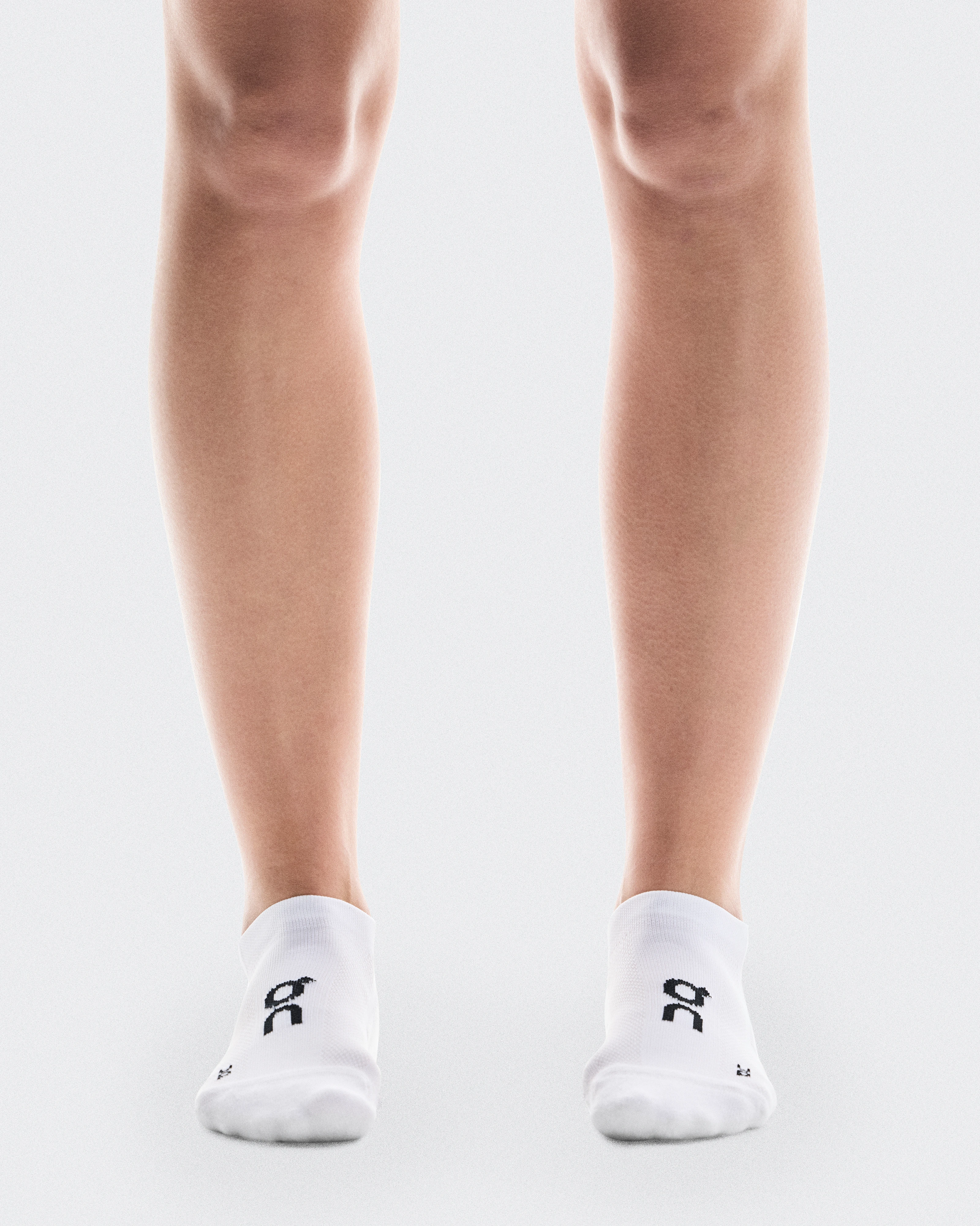 On Core Run Sock Low 2P White Unisexe Chaussettes