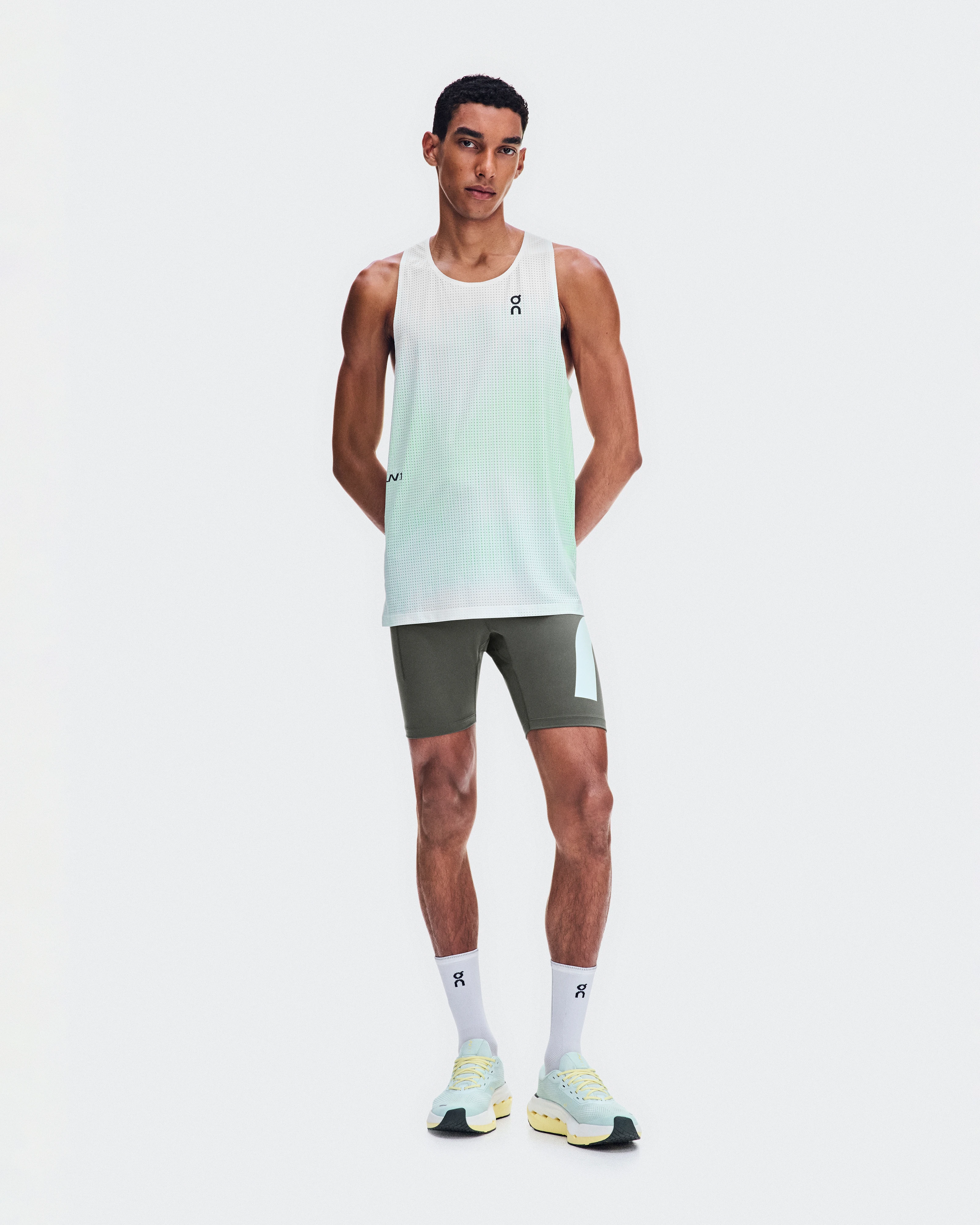 On Race Half Tights LN1 Mire Homme Leggings