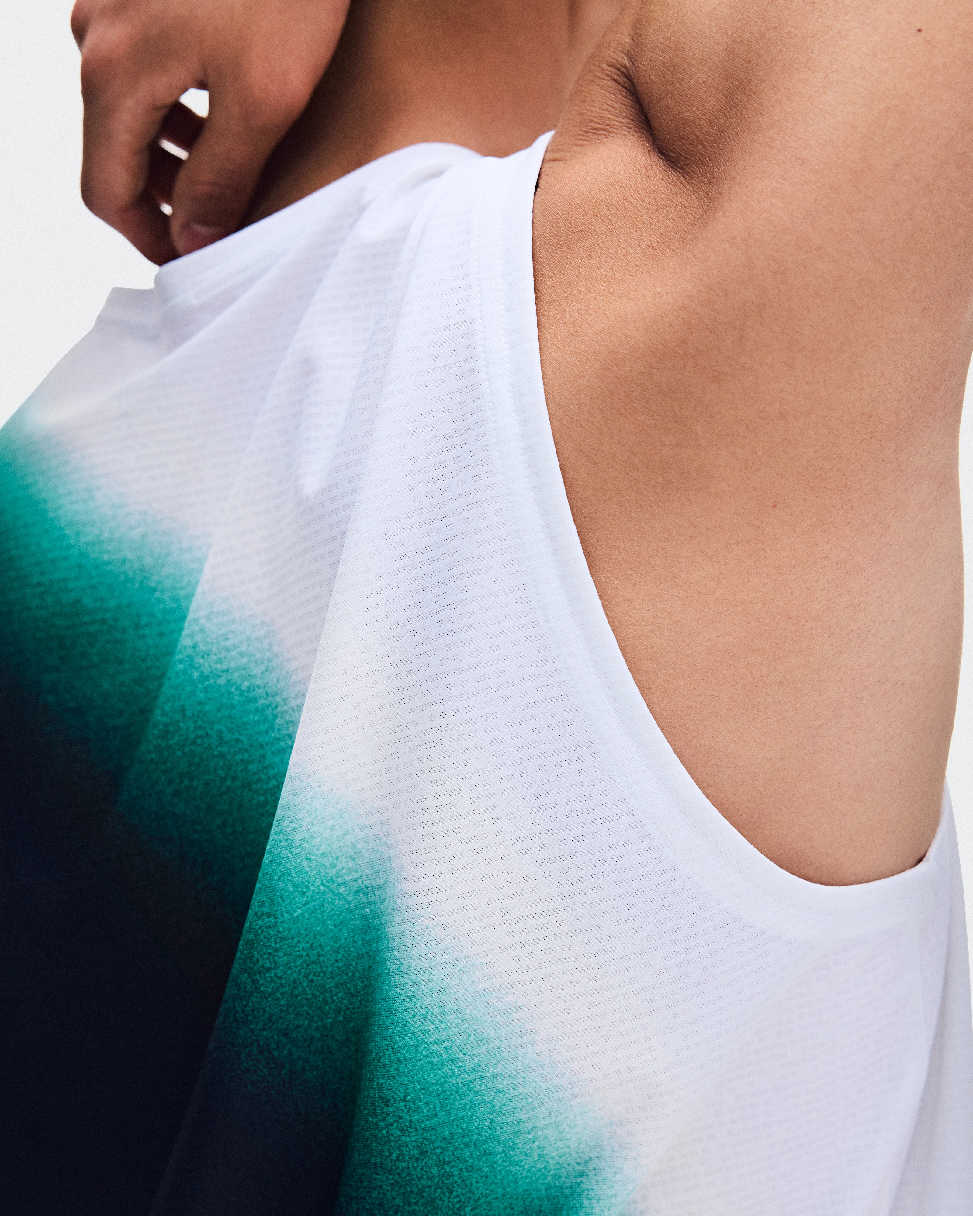 On Court Tank Swing White & Neem Homme Hauts et t-shirts