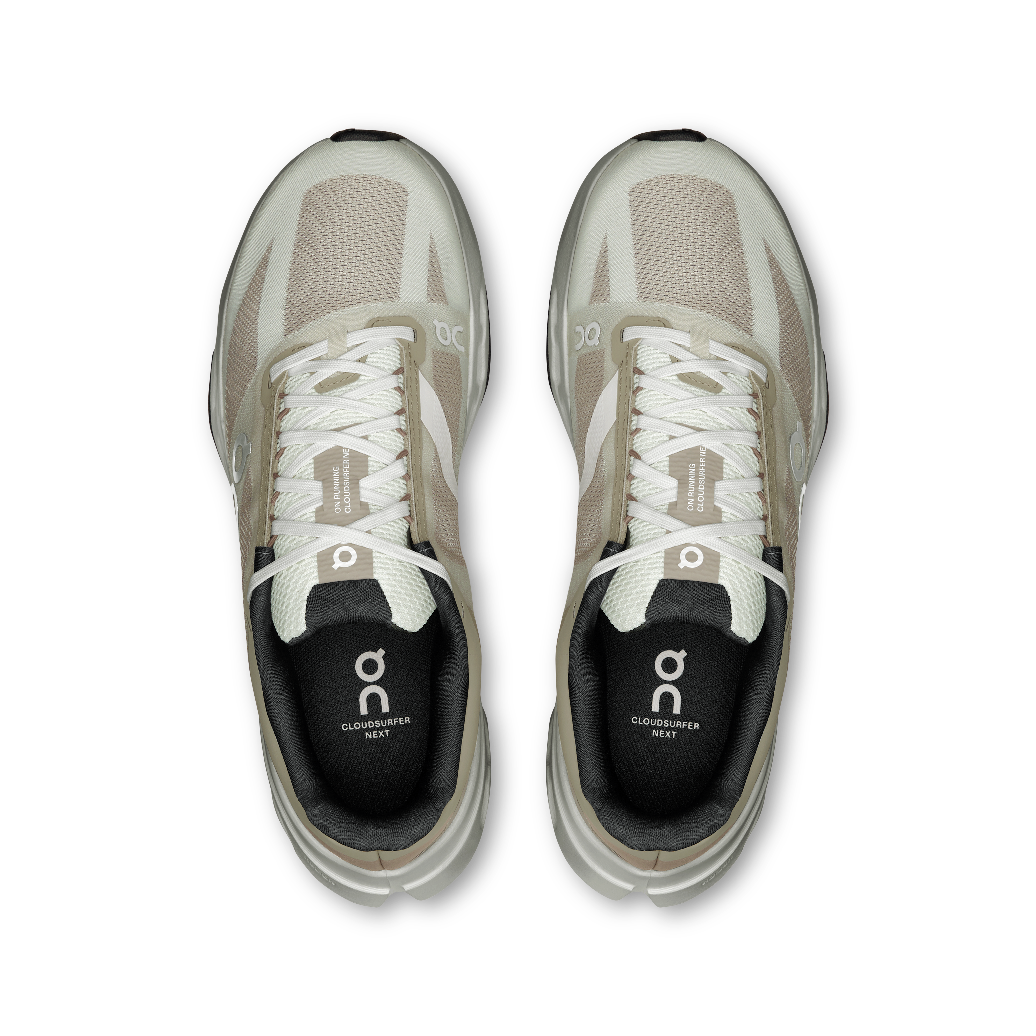 On Cloudsurfer Next Fog & Ivory Femme Running sur route Chaussures