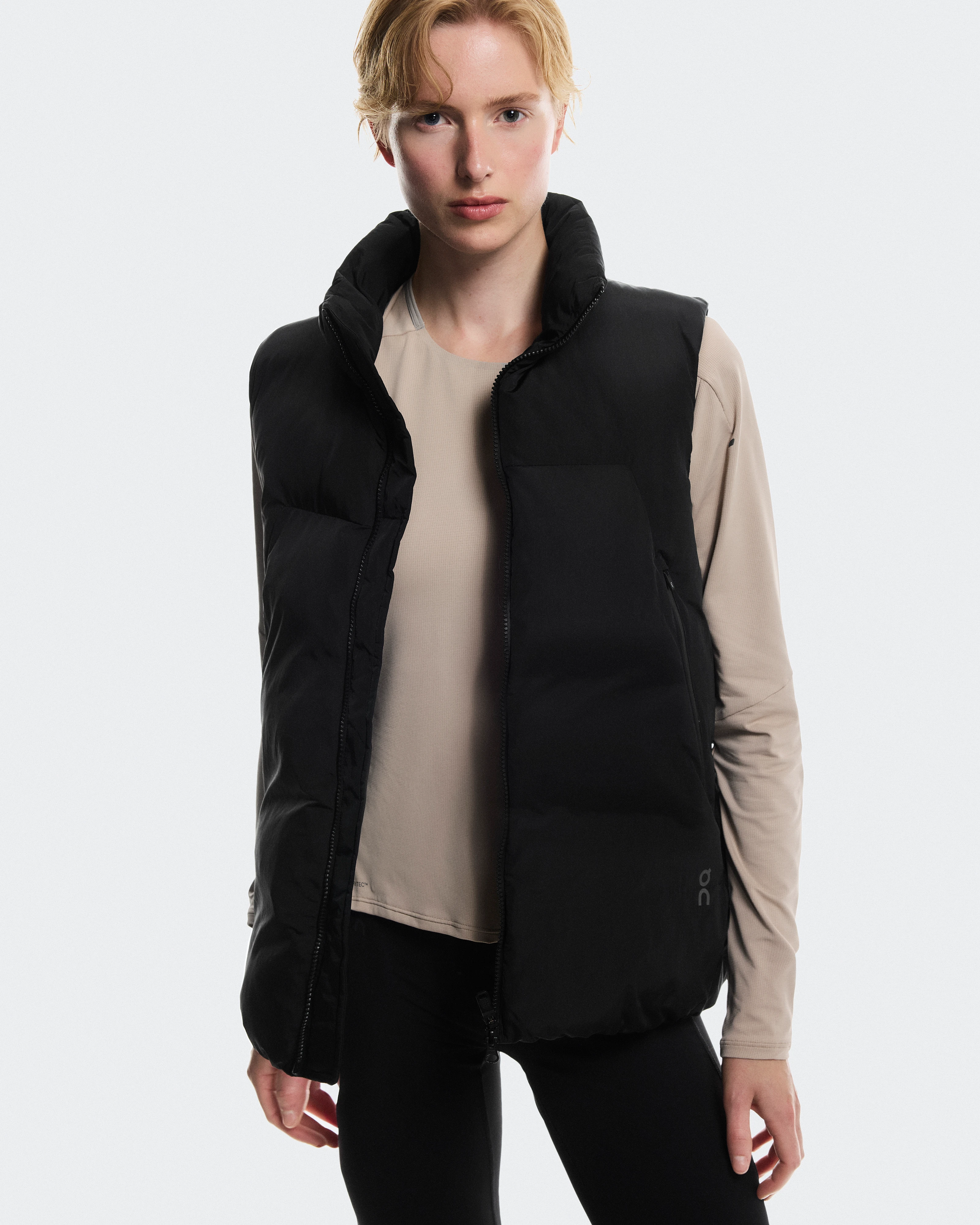 On All-Day Puffer Vest Black Femme Vestes