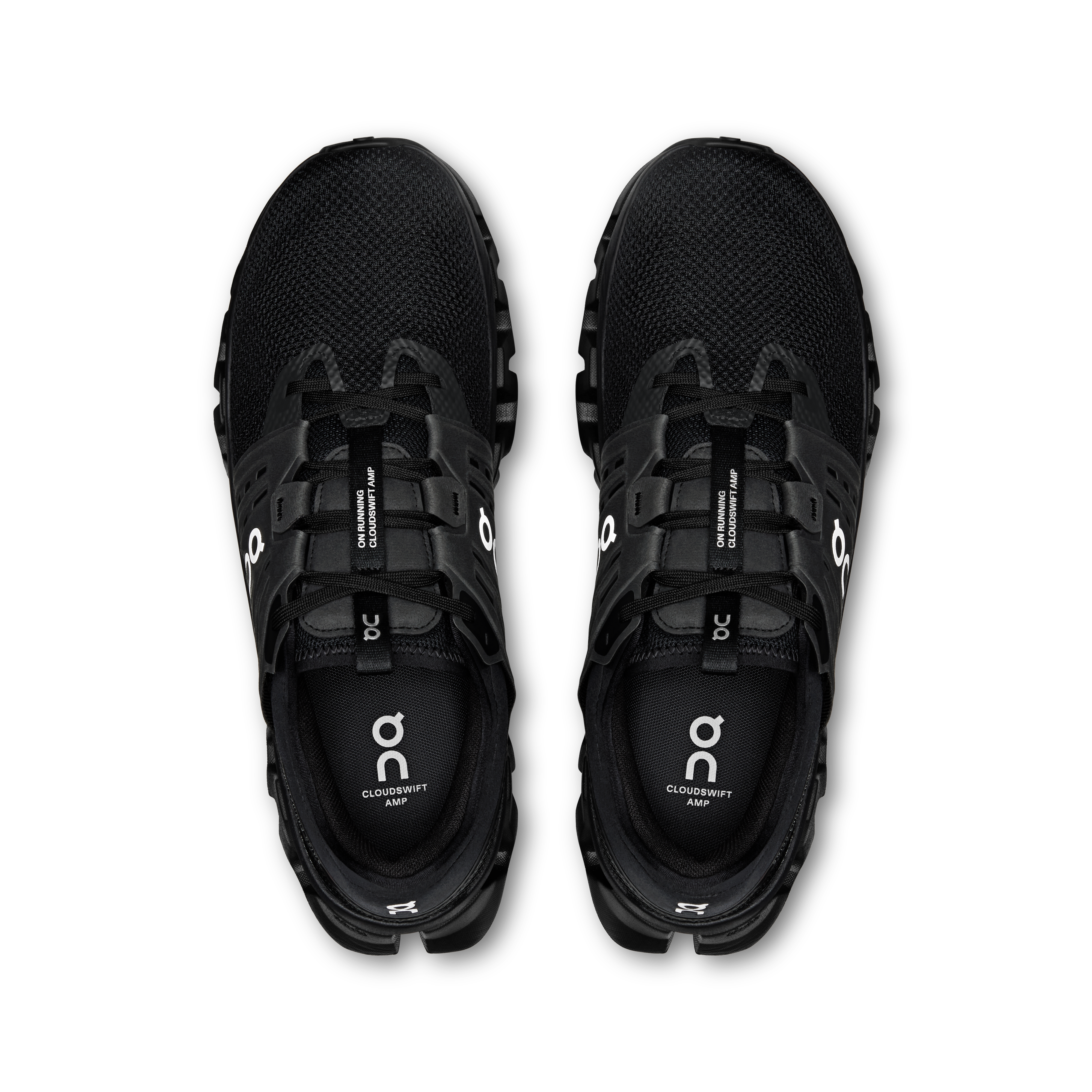 On Cloudswift Amp Black & Silver Homme Active Life Chaussures