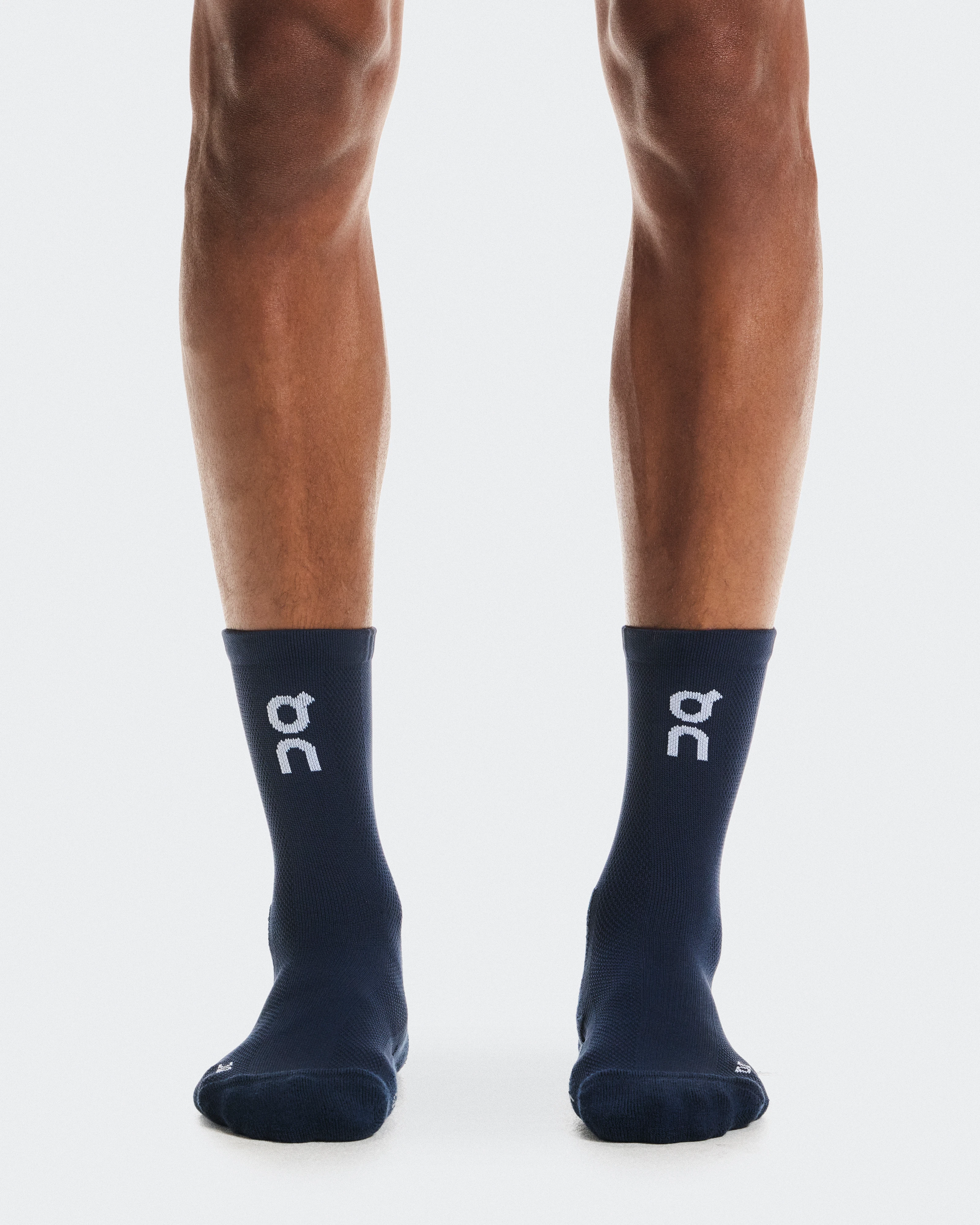 On Core Run Sock High 2P Navy Unisexe Chaussettes
