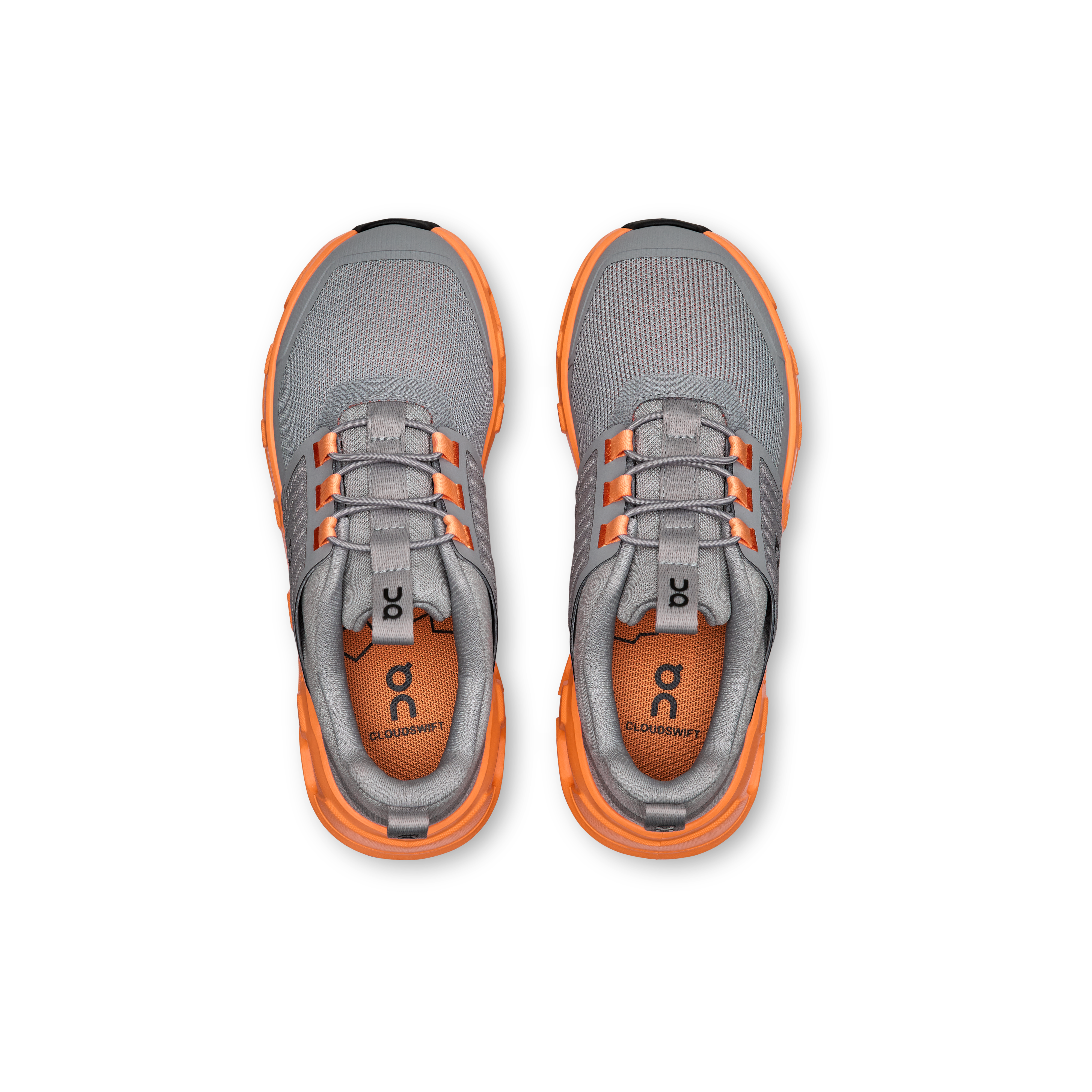 On Cloudswift Kids Alloy & Tangerine Enfant Active Life Chaussures