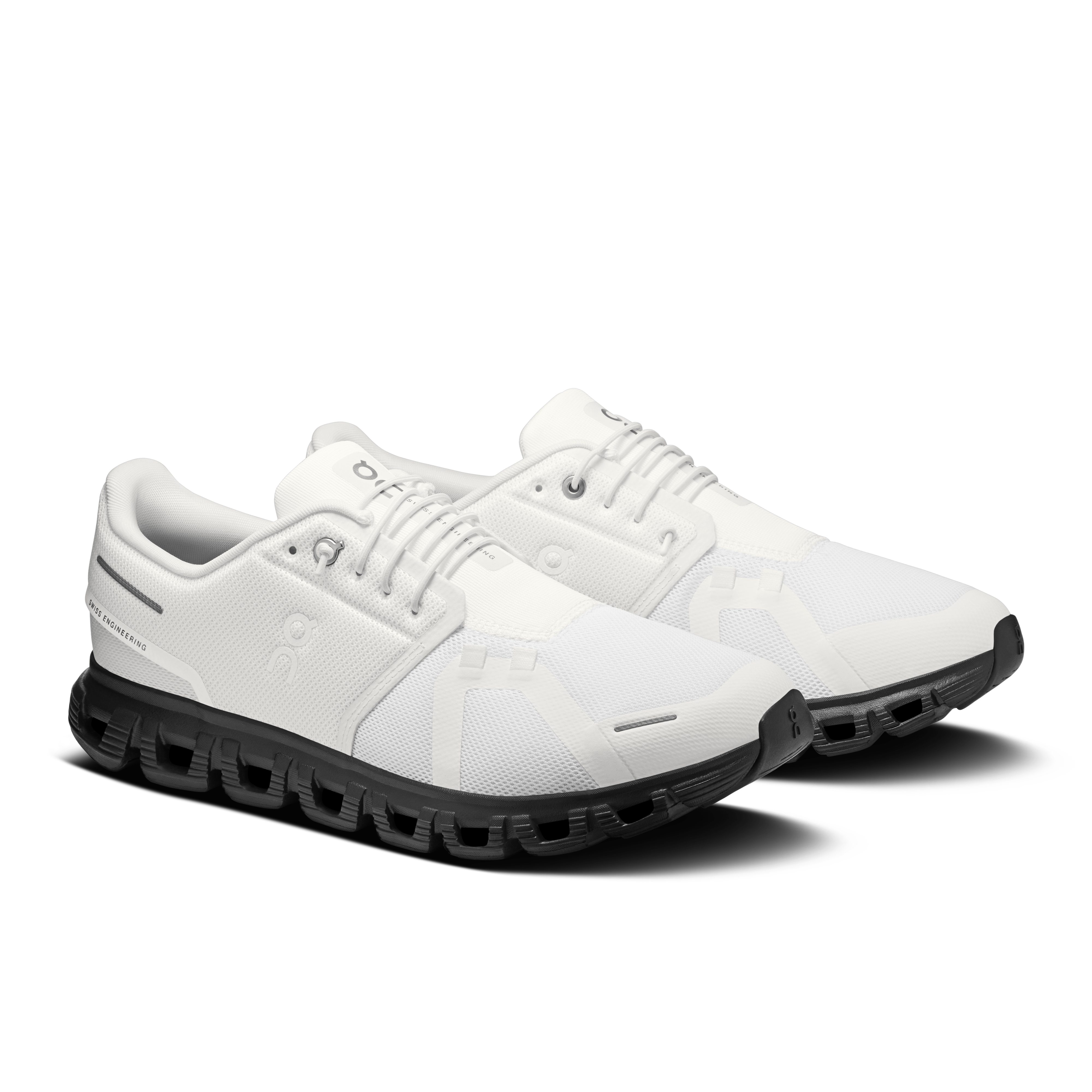 On Cloud 6 White & Black Homme Active Life Chaussures