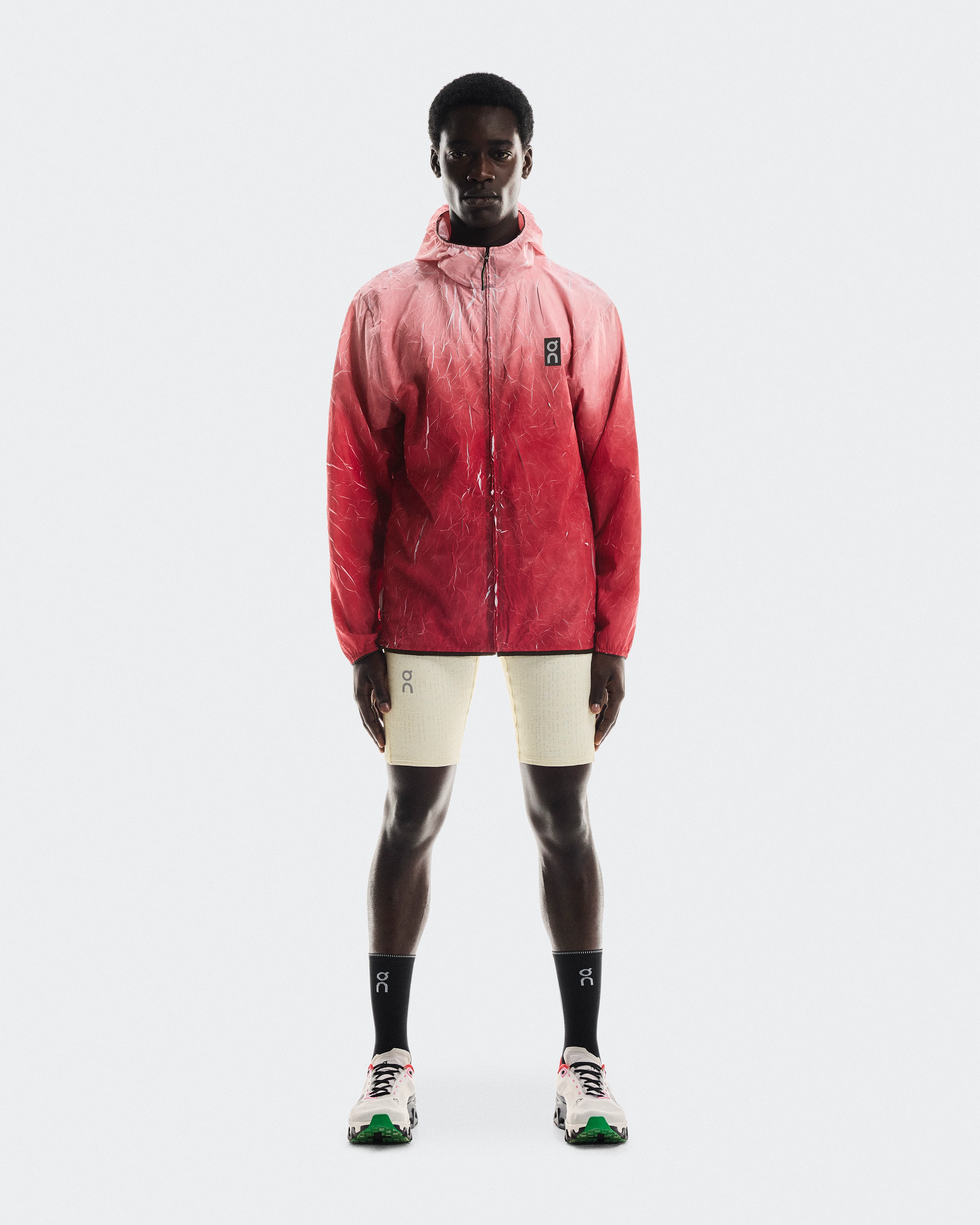 On Pace Run Jacket Red Homme Vestes