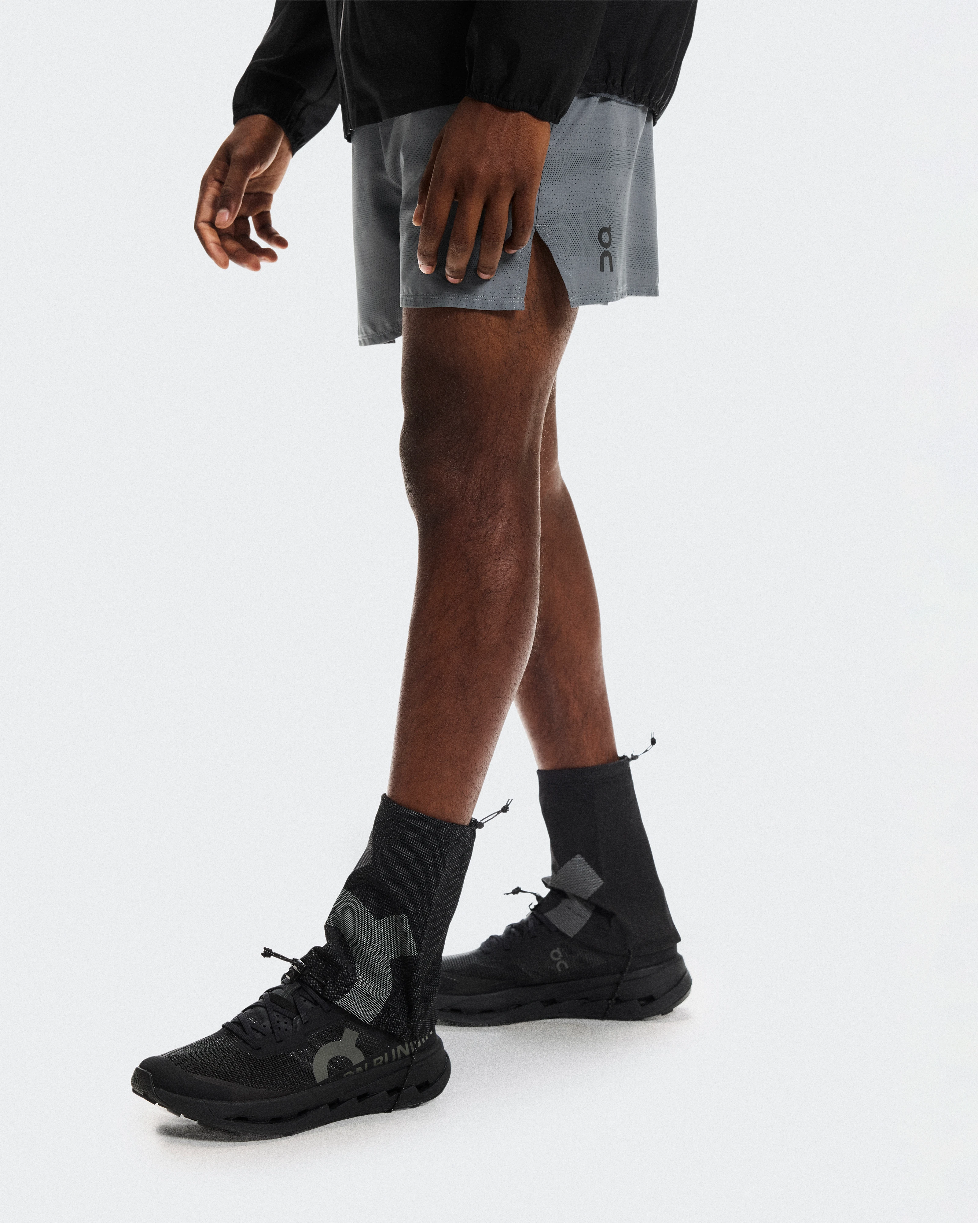 On Trail Shoe Gaiter Black Unisexe Guêtres