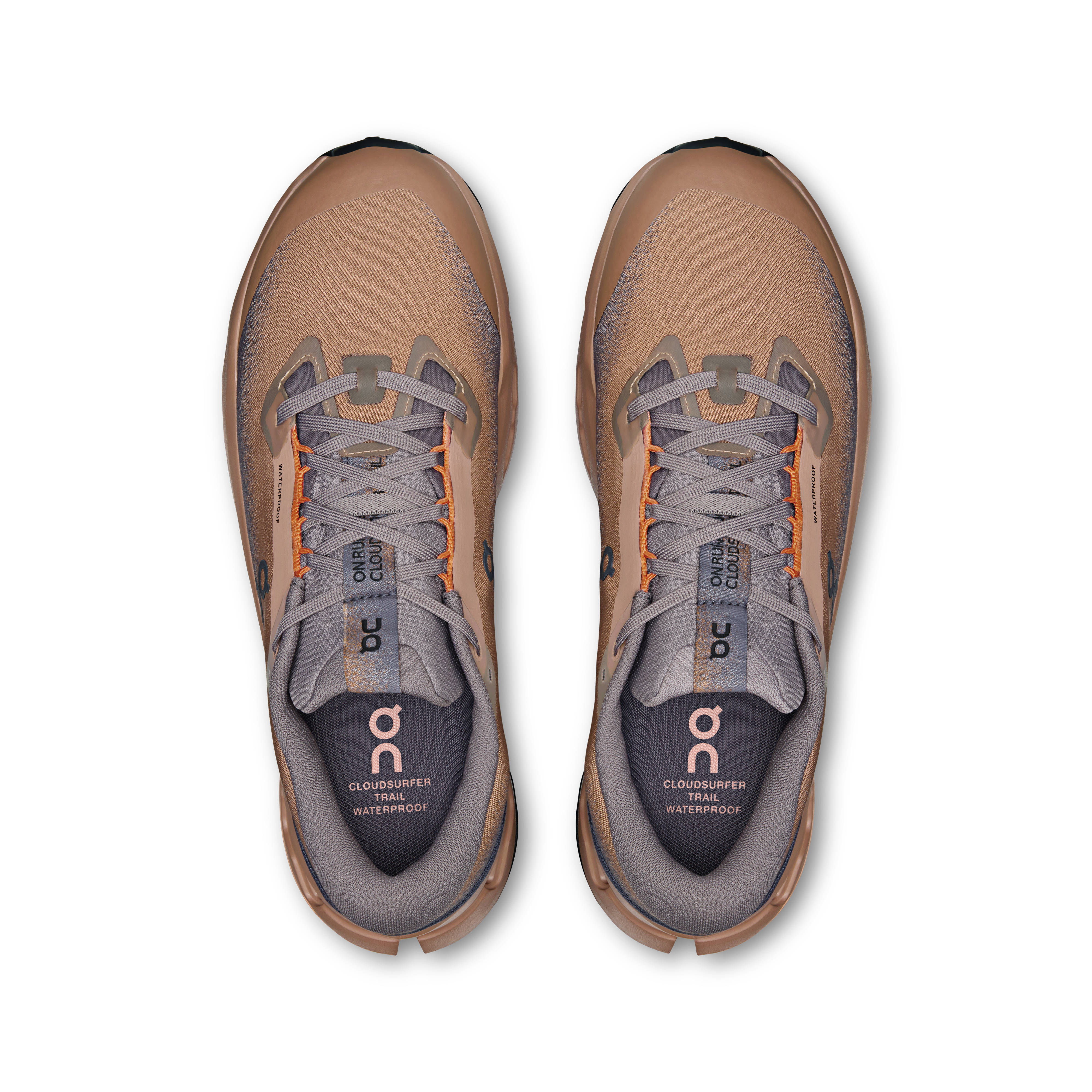 On Cloudsurfer Trail 2 Waterproof Portobello & Pebble Homme Running de trail Chaussures