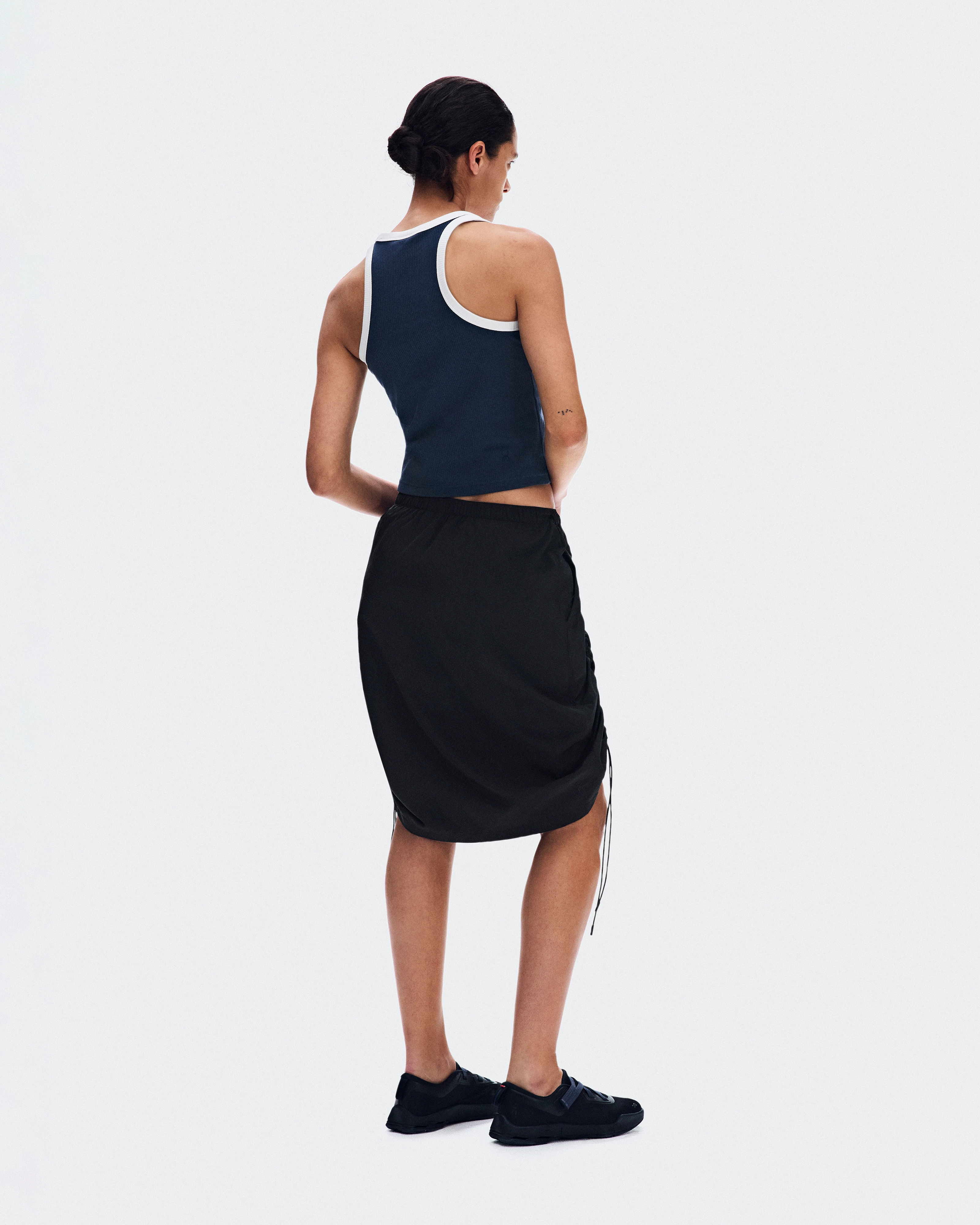 On Drawstring Midi Skirt Black Femme Jupes