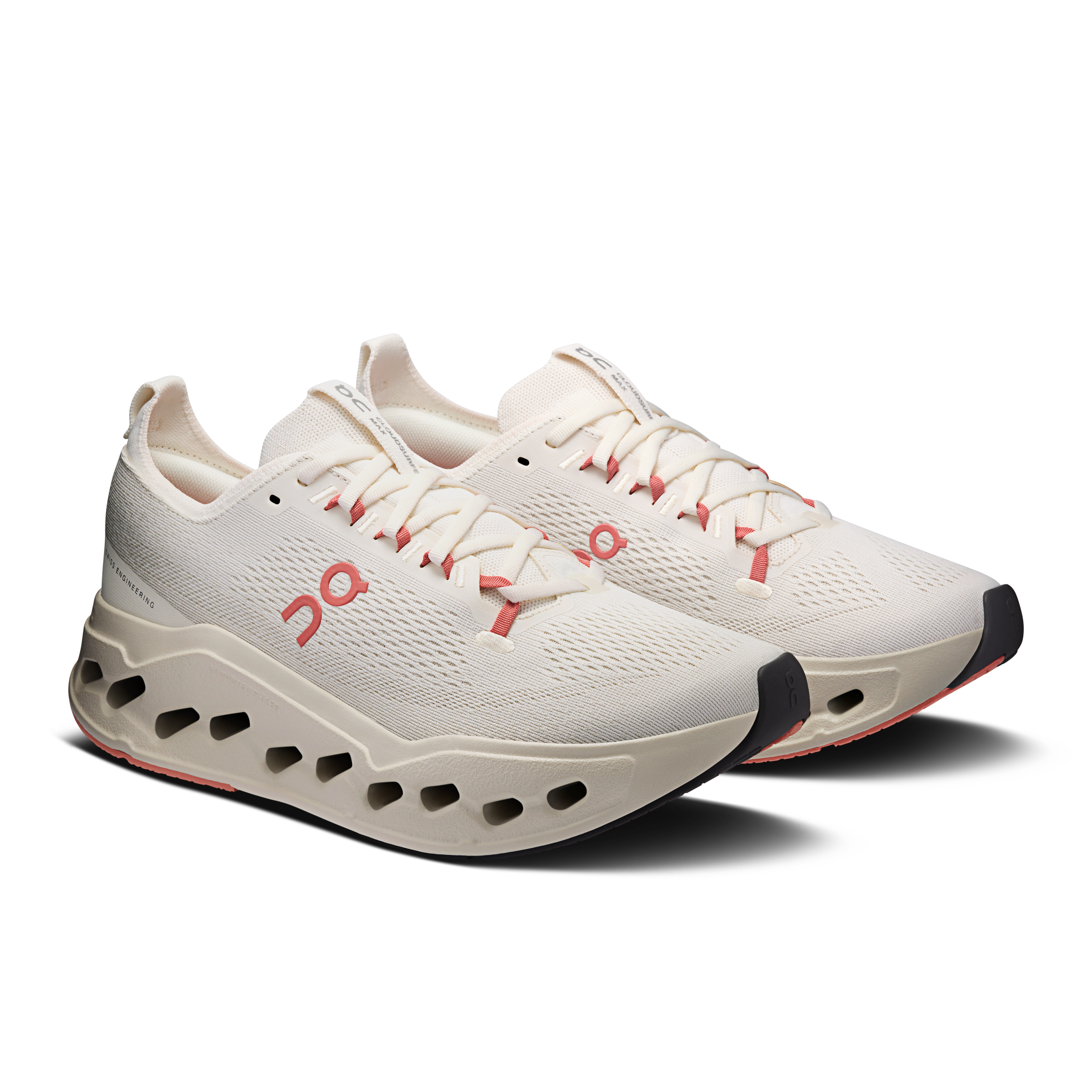 On Cloudsurfer Max Ivory & Dustrose Homme Running sur route Chaussures