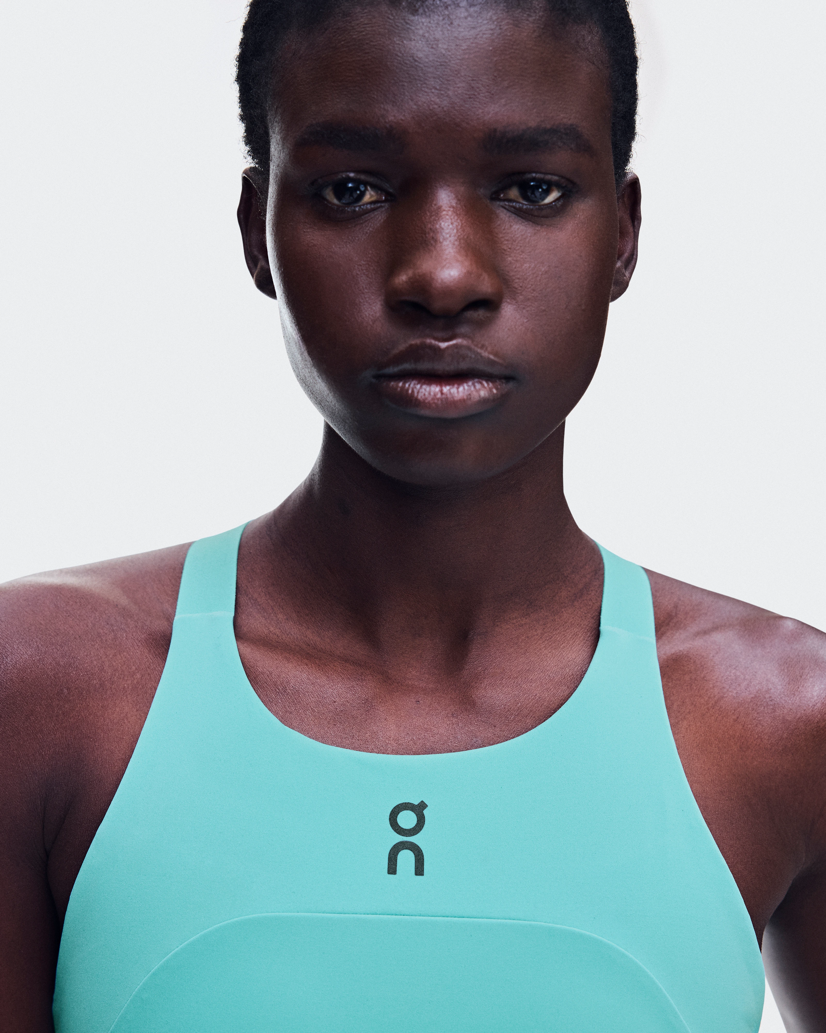 On Performance Crop Aquamarine Femme Hauts et t-shirts