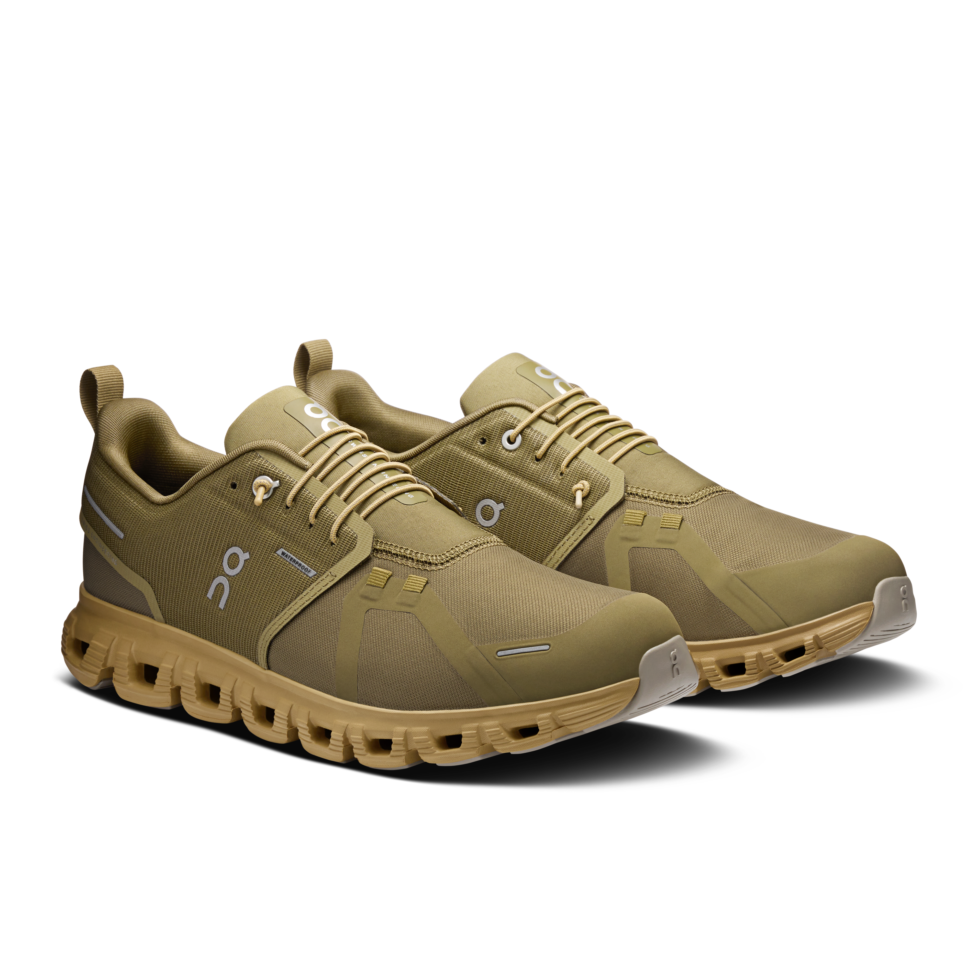 On Cloud 6 Waterproof Olive & Safari Homme Active Life Chaussures