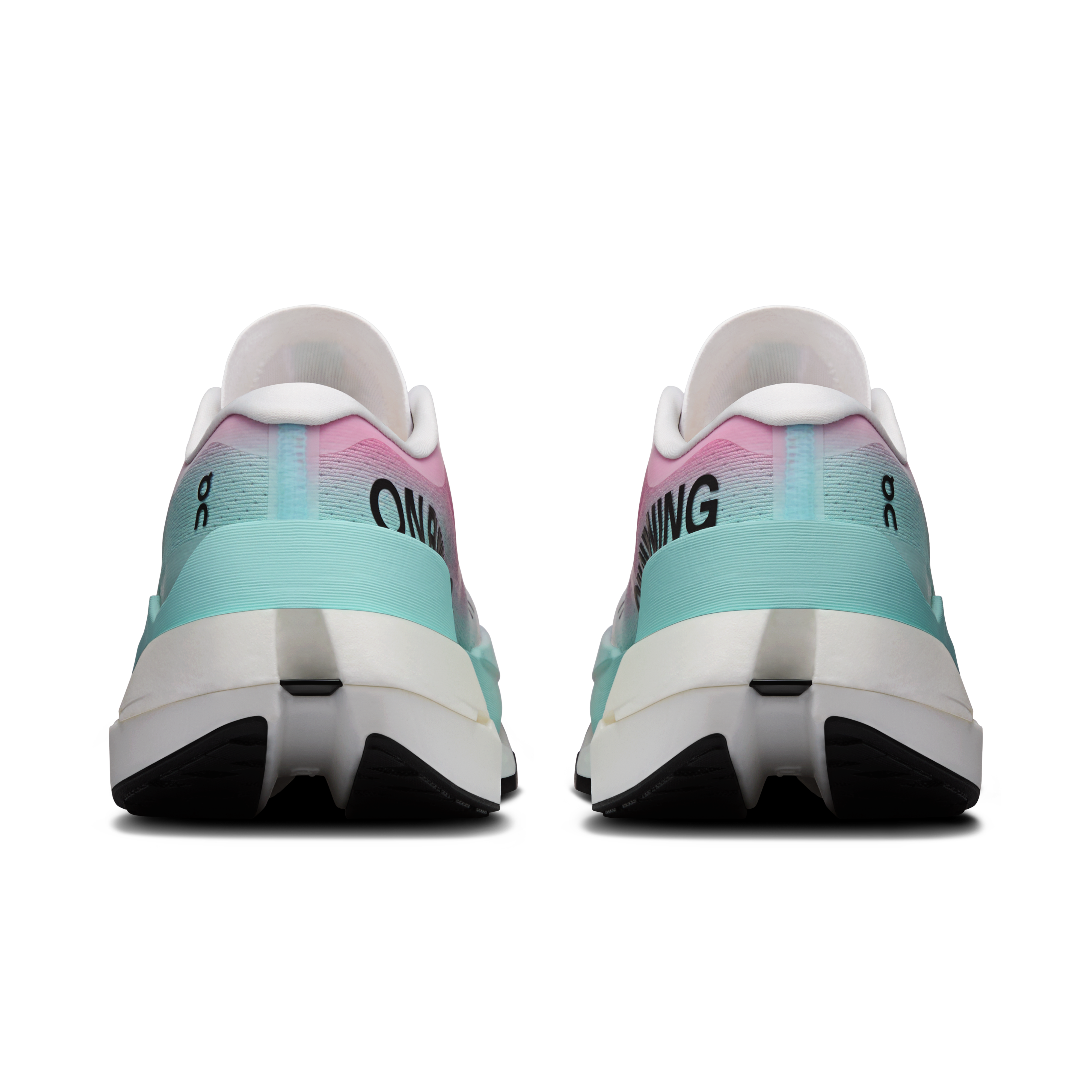 On Cloudboom Max White & Celeste Femme Running sur route Chaussures
