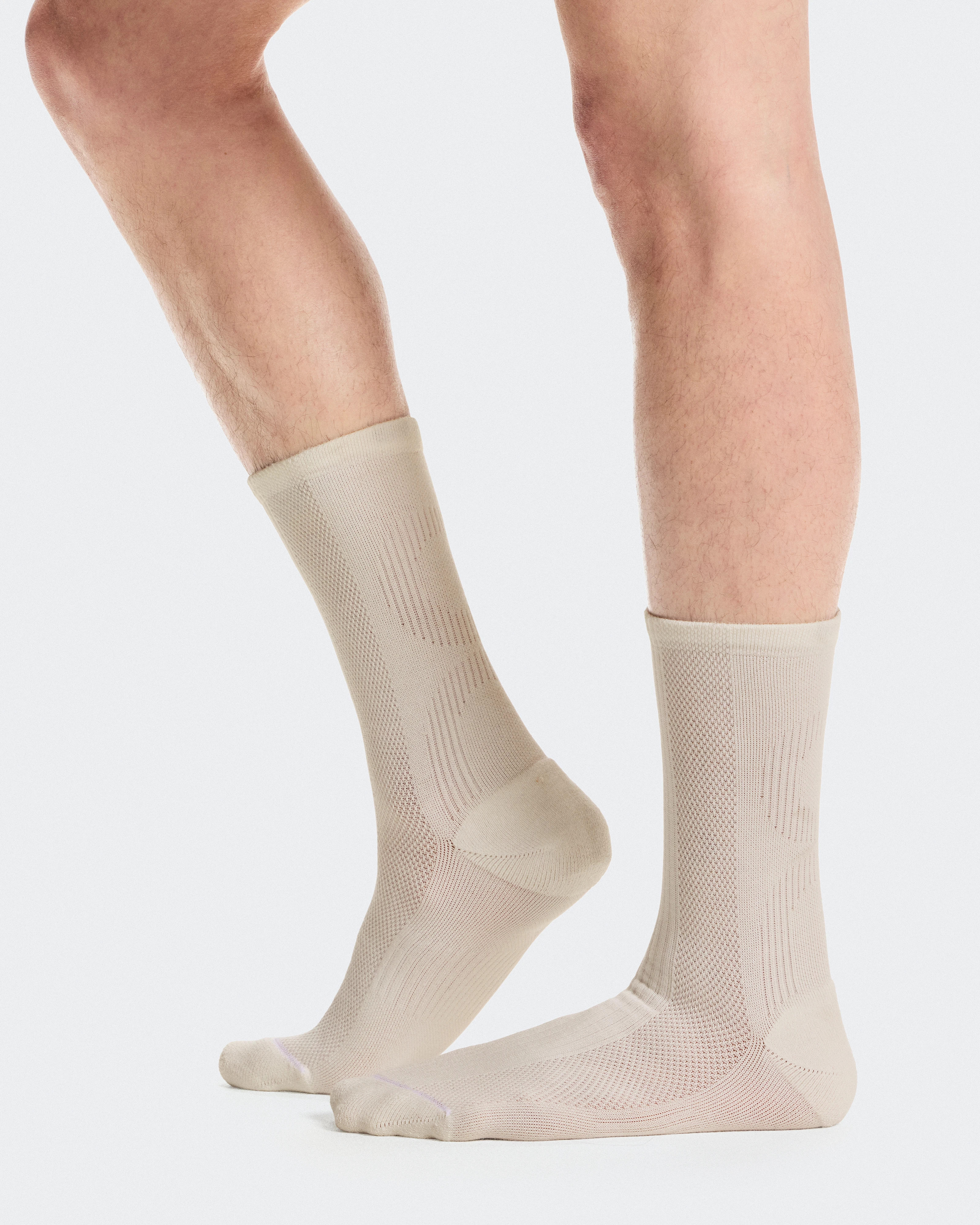 On Hybrid Sock High 2P Ivory Unisexe Chaussettes