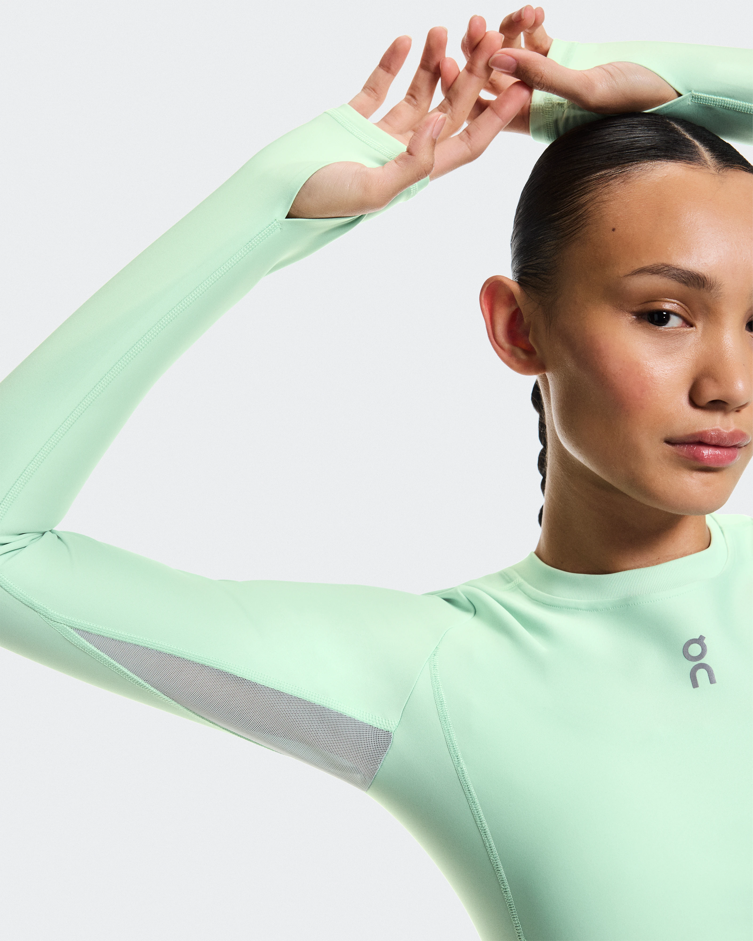 On Train Long Sleeve Crop Creek Femme Hauts et t-shirts