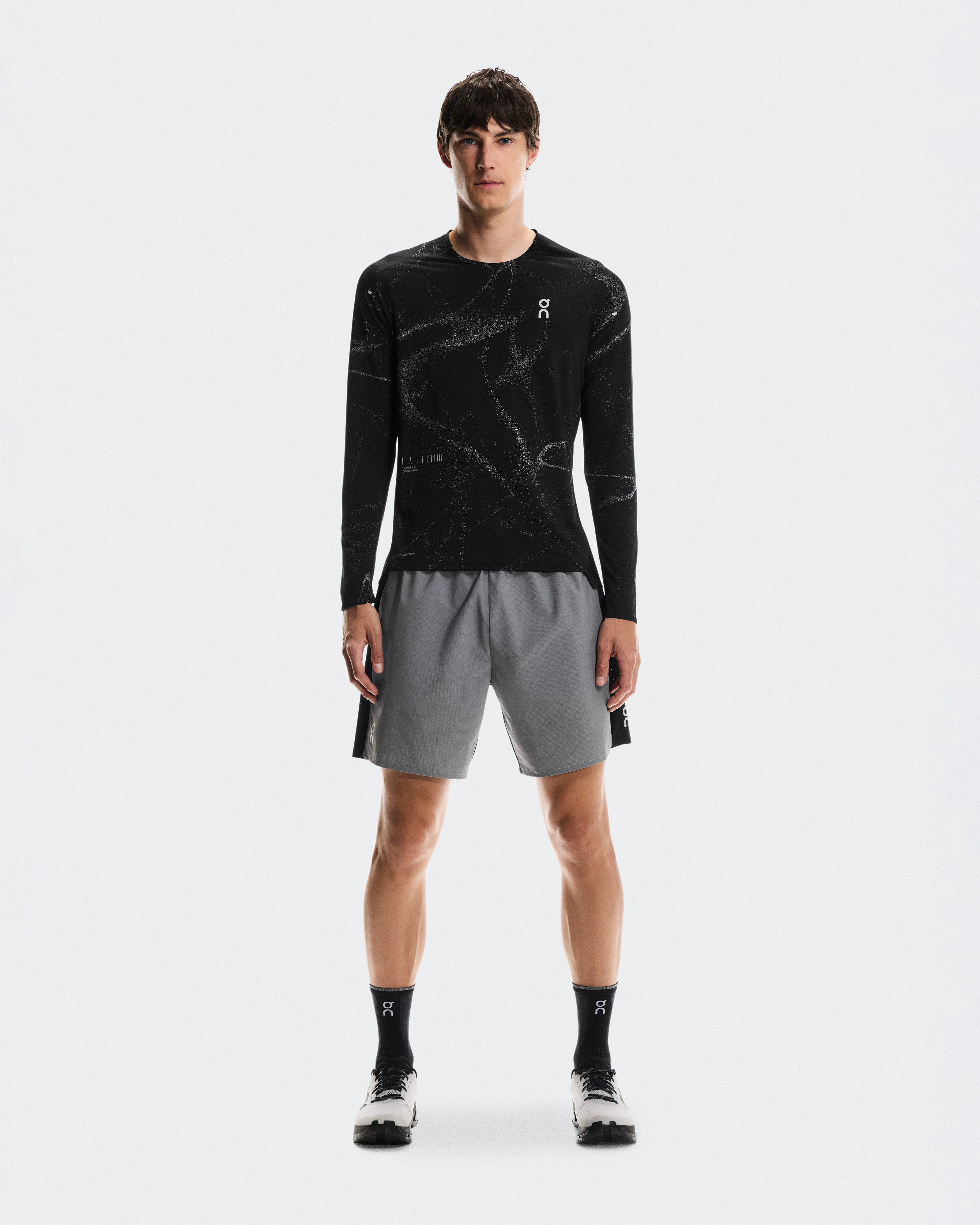 On Performance Shorts Lumos Eclipse & Black Homme Shorts