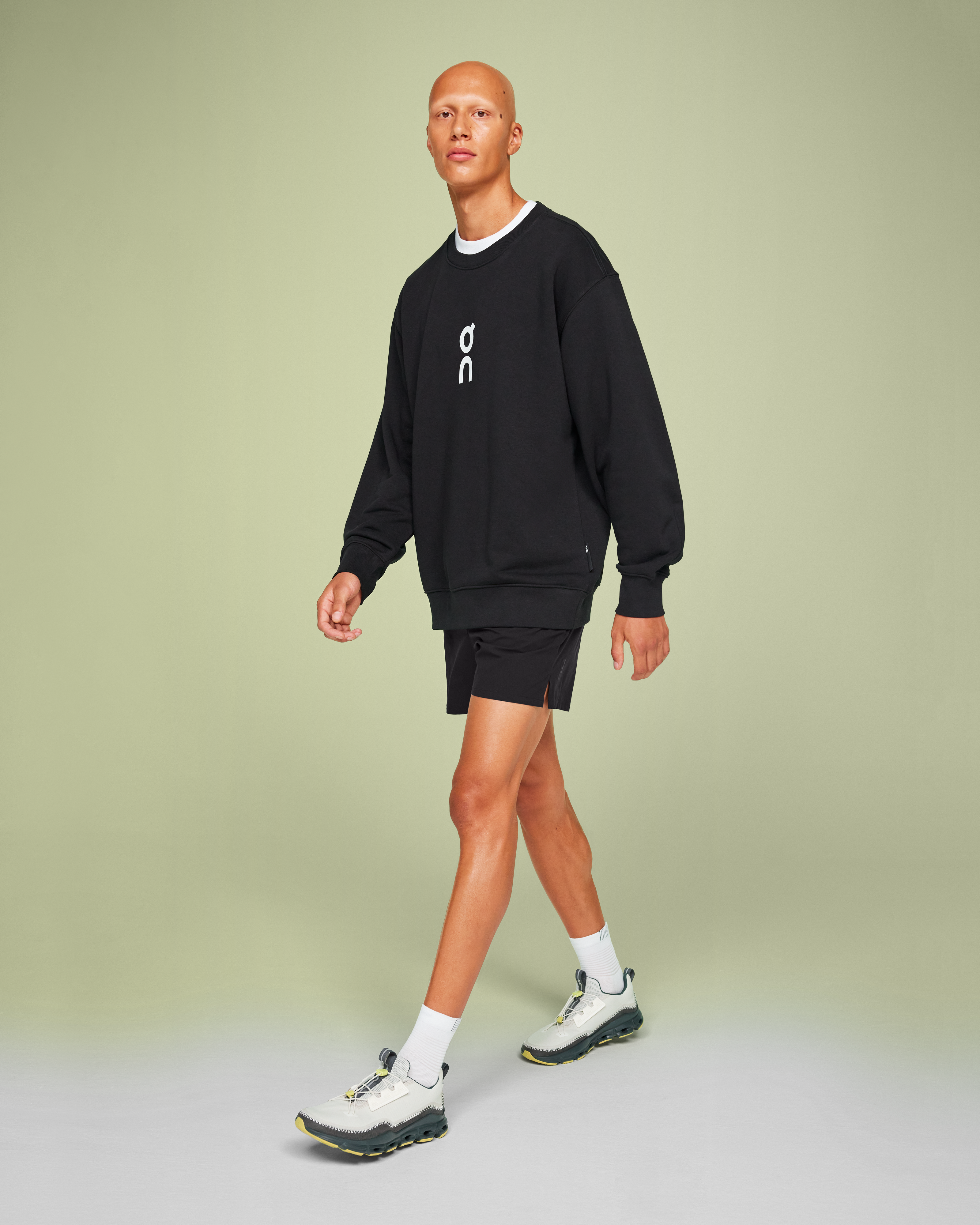 On Club Crew Black Homme Sweats à capuche et sweats