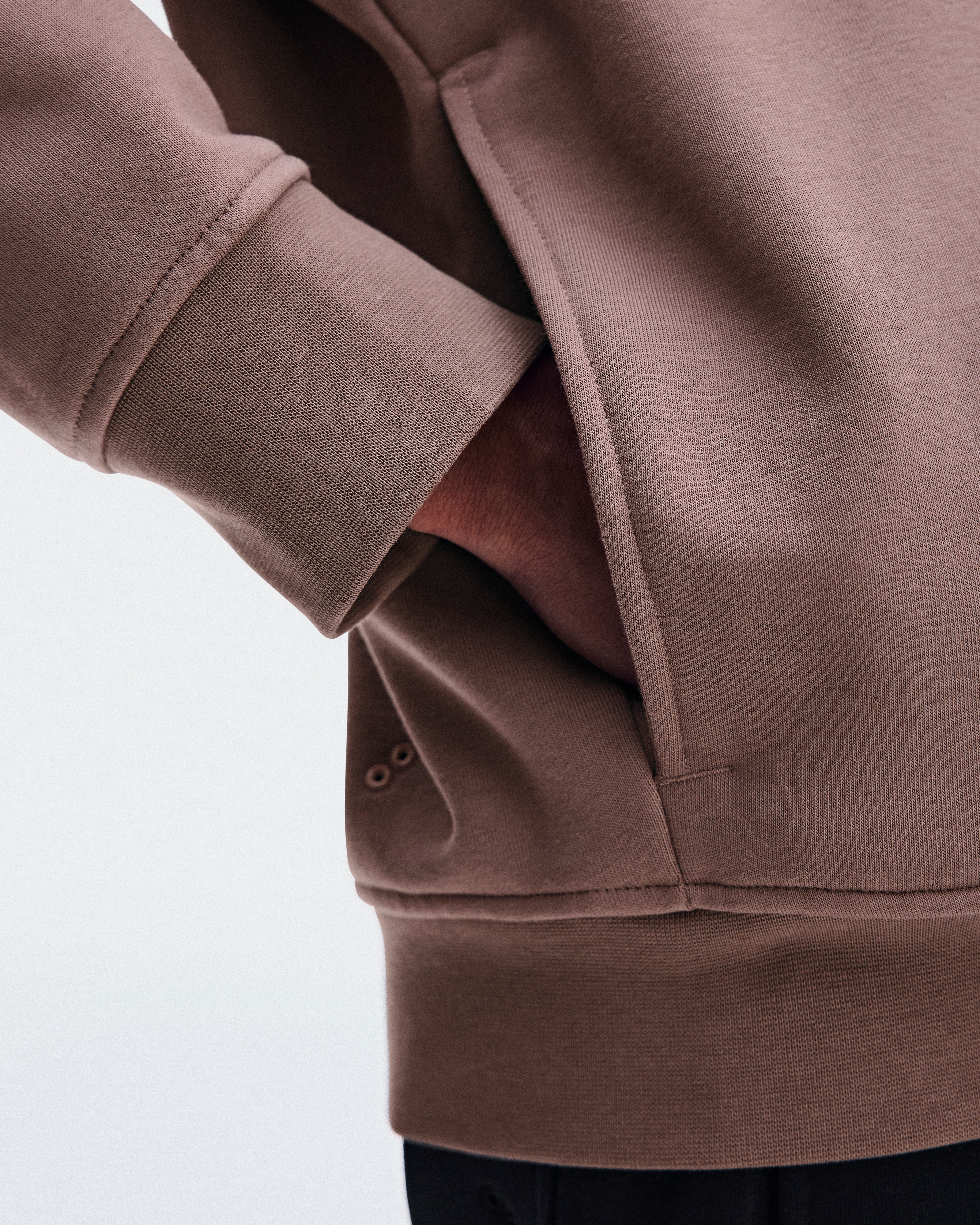 On Club Collective 1/4 Zip Clove Femme Sweats à capuche et sweats