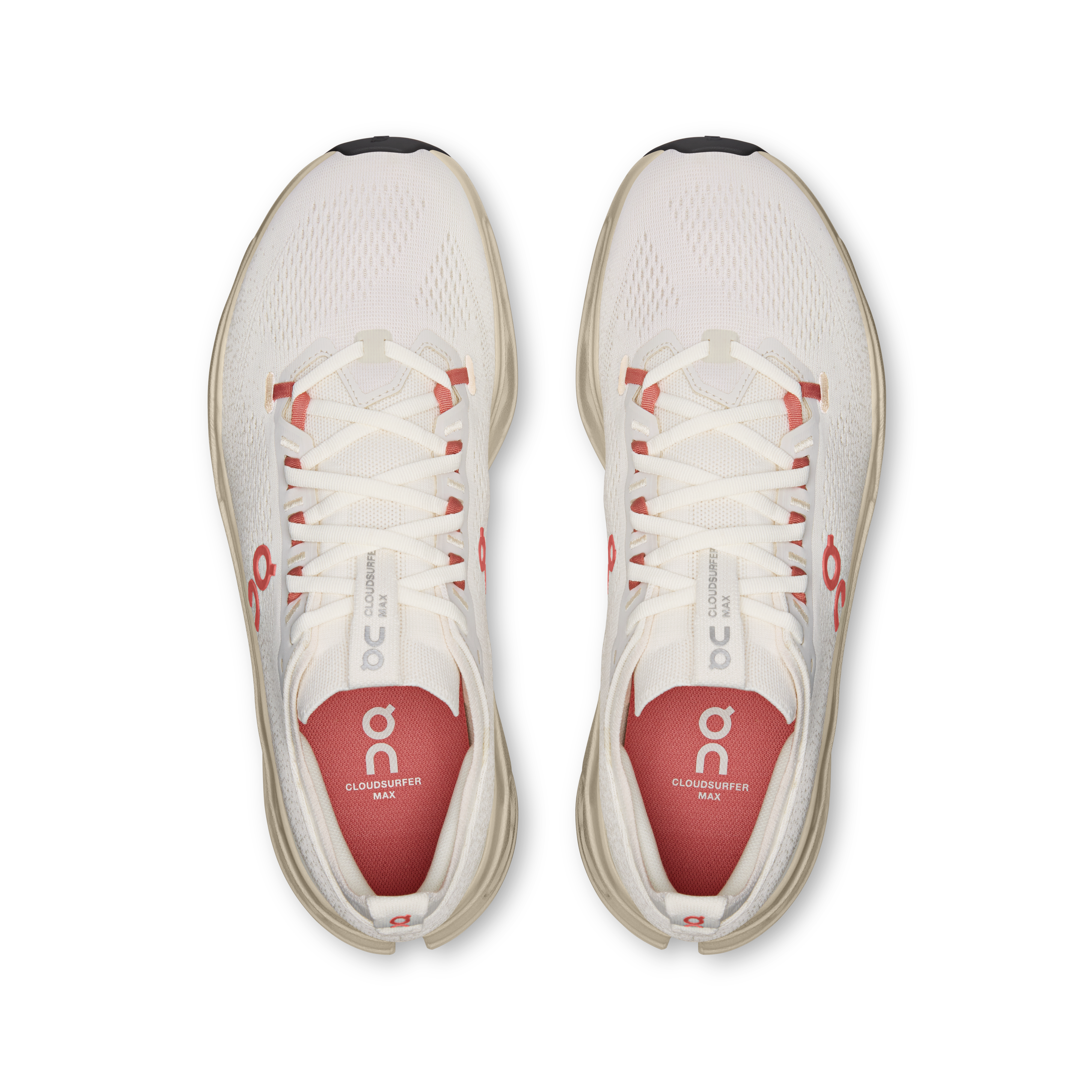 On Cloudsurfer Max Ivory & Dustrose Homme Running sur route Chaussures