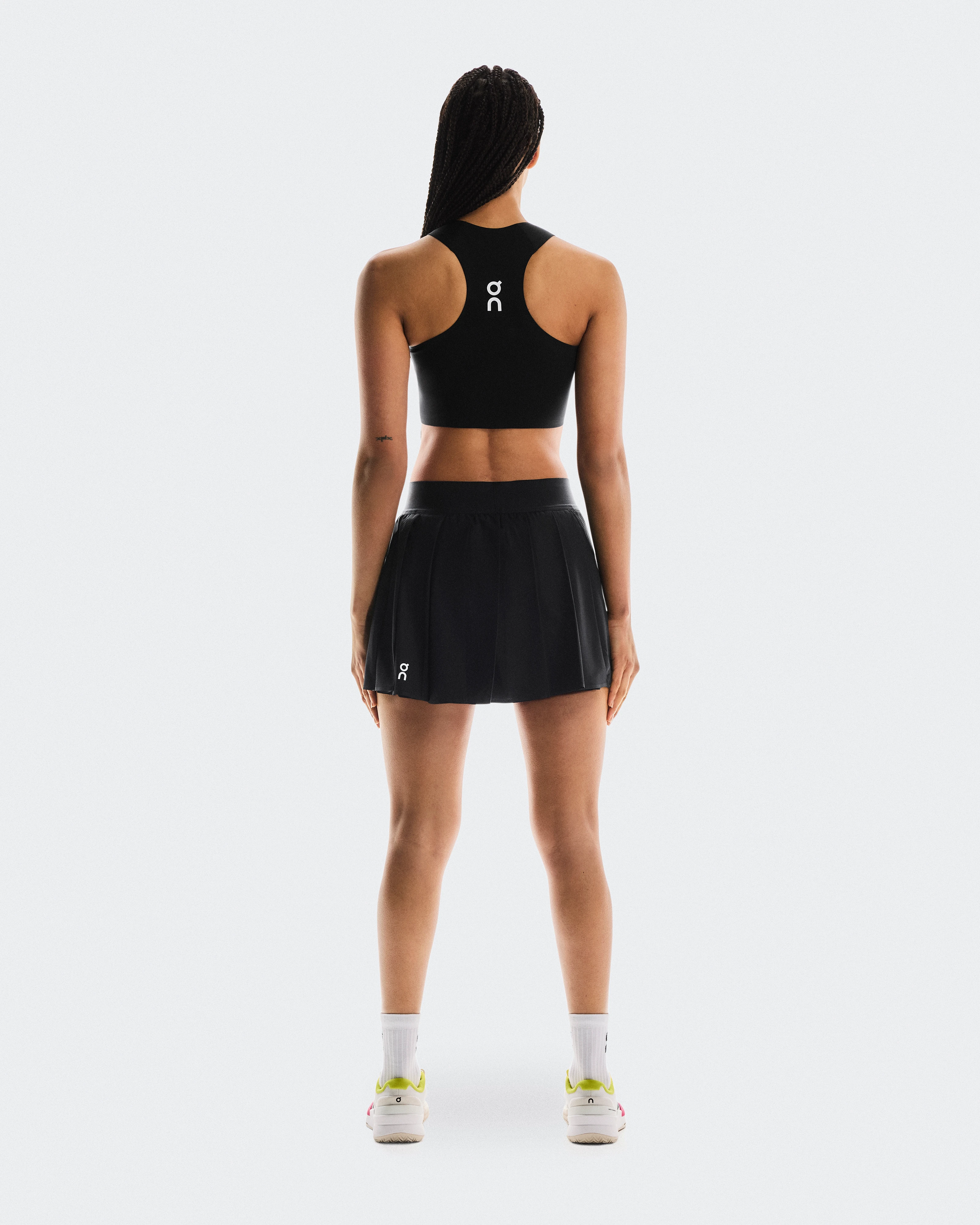 On Court Skirt Pleated Black Femme Jupes