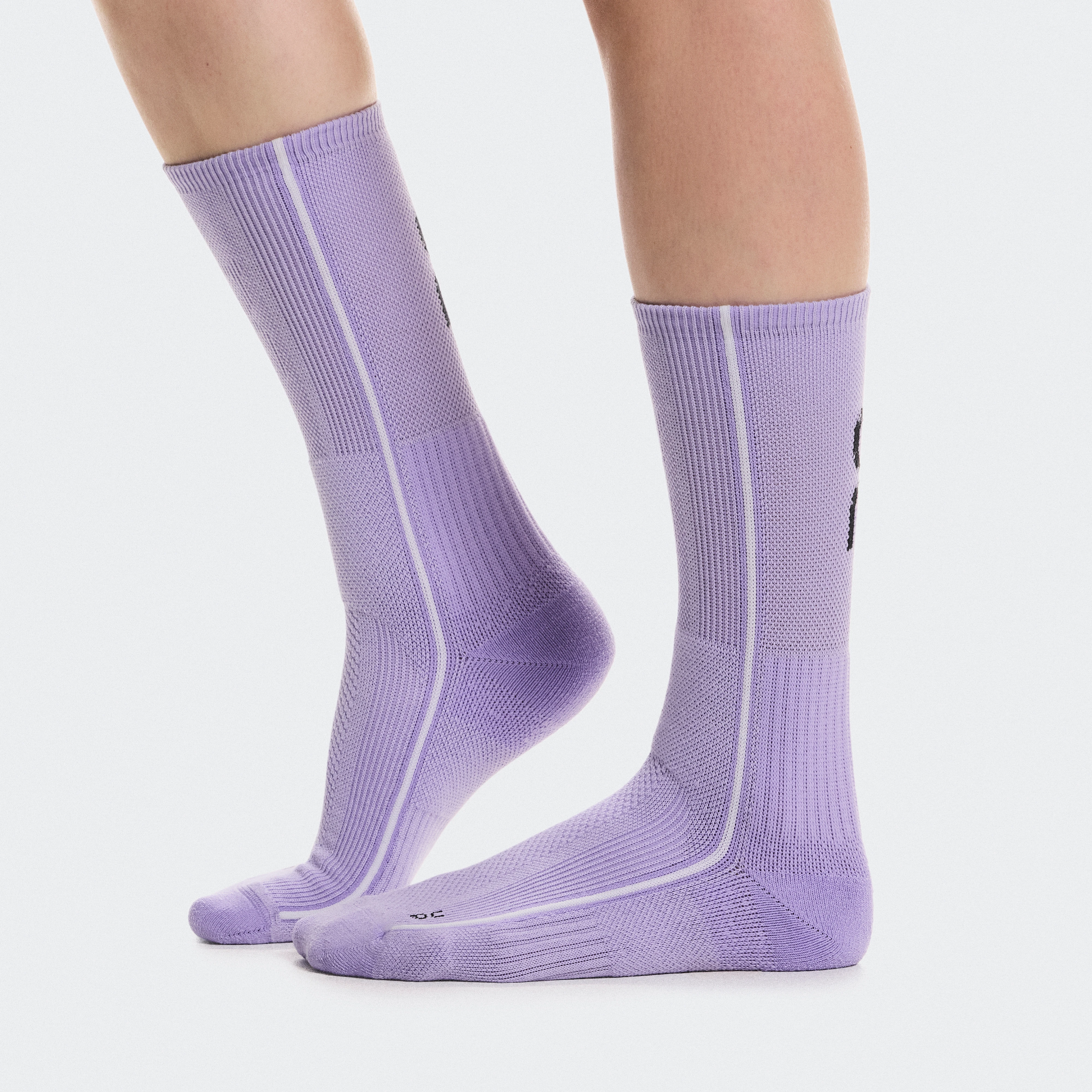 On Court Sock High Bloom & Ivory Unisexe – Tennis haute performance, amorti, respirabilité Chaussettes