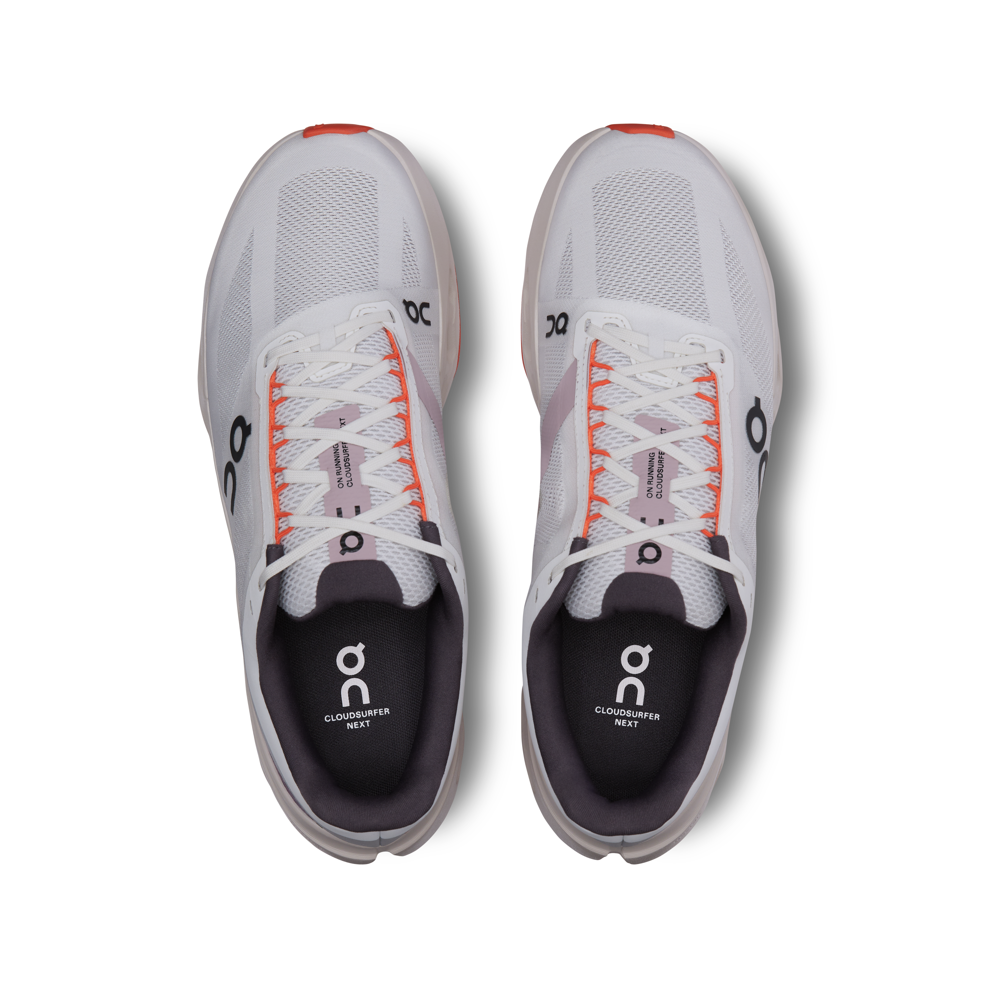 On Cloudsurfer Next White & Flame Homme Running sur route Chaussures