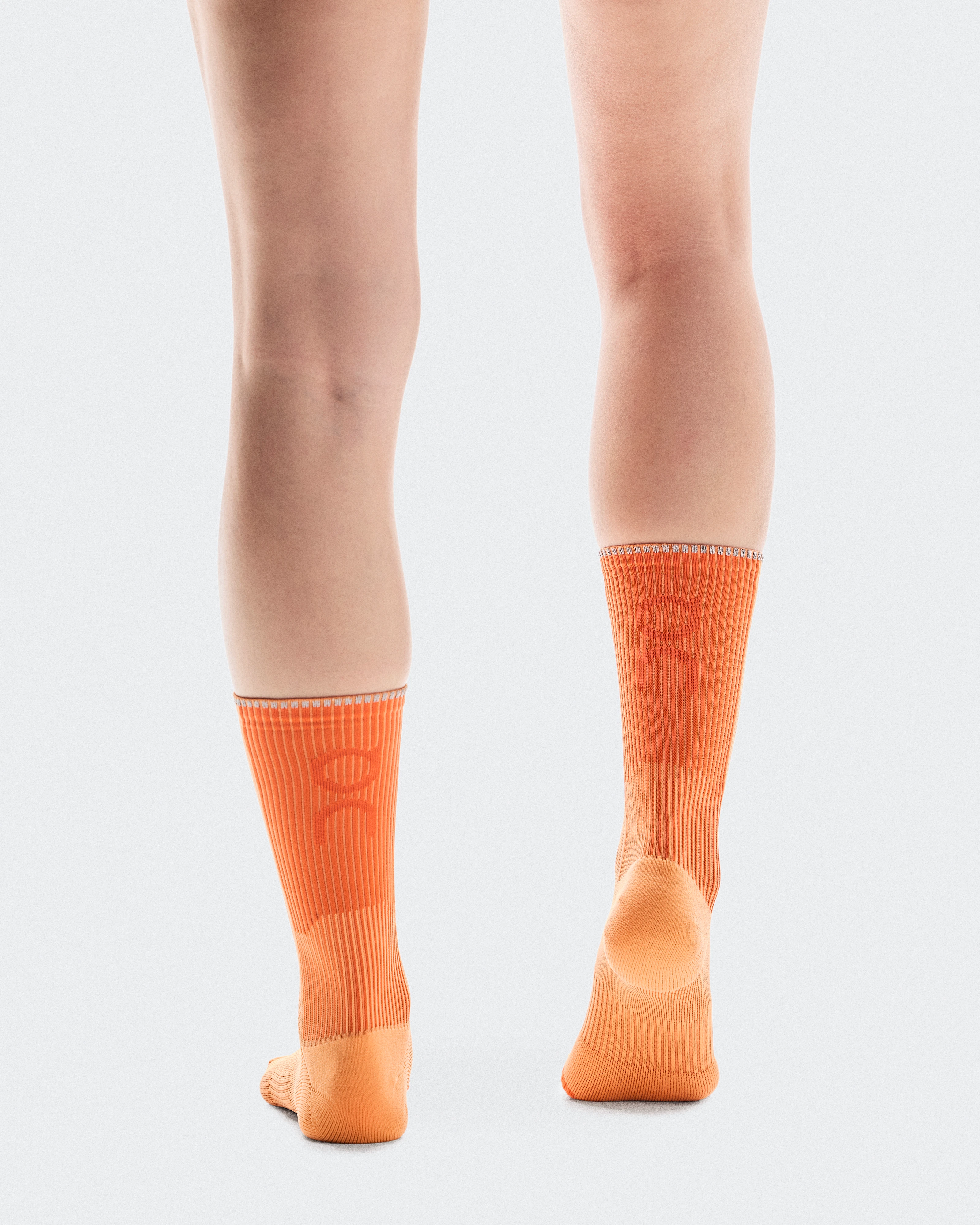 On Performance Run Sock High Tangerine & Flame Unisexe Chaussettes