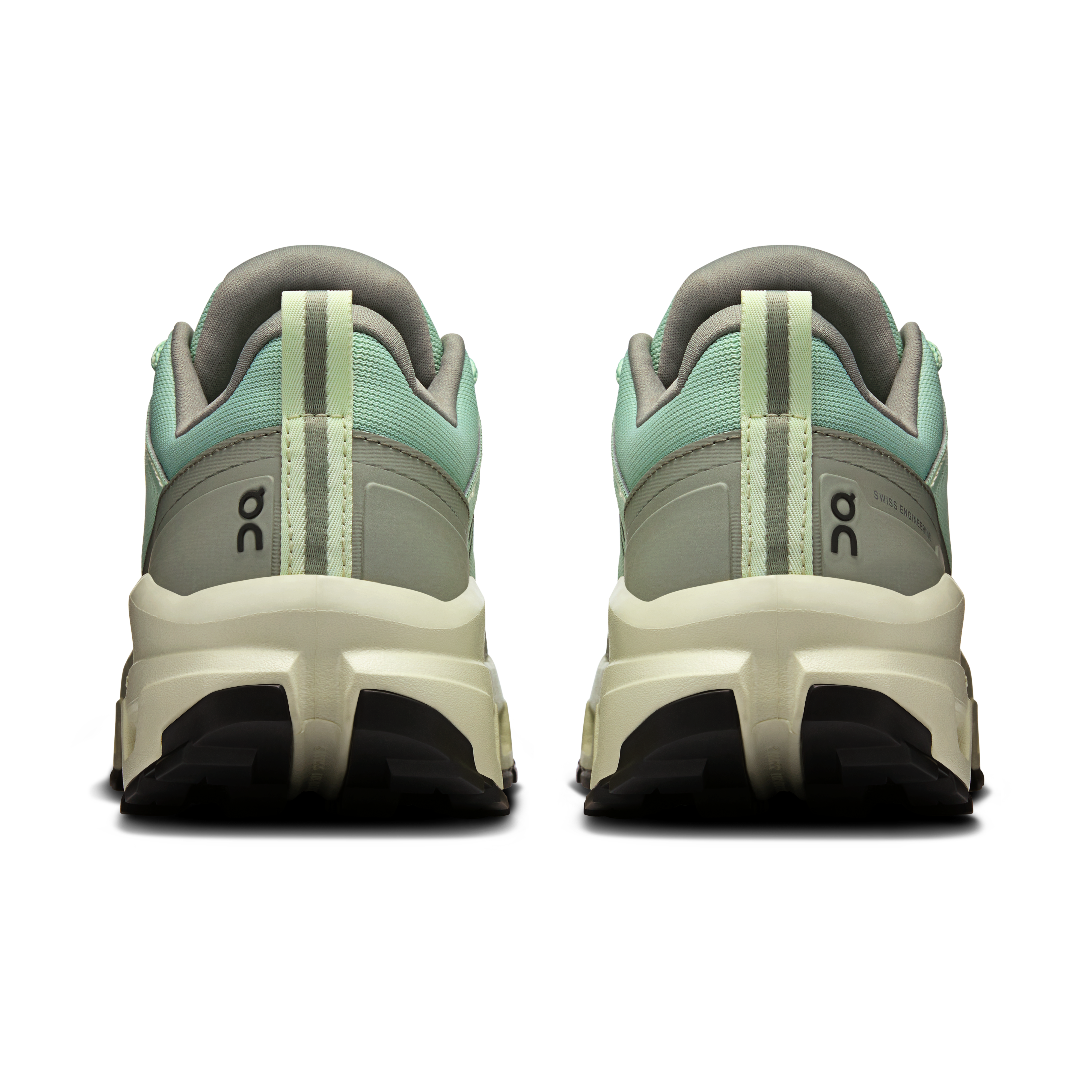 On Cloudrock Low Waterproof Mineral & Aloe Femme Randonnée Chaussures