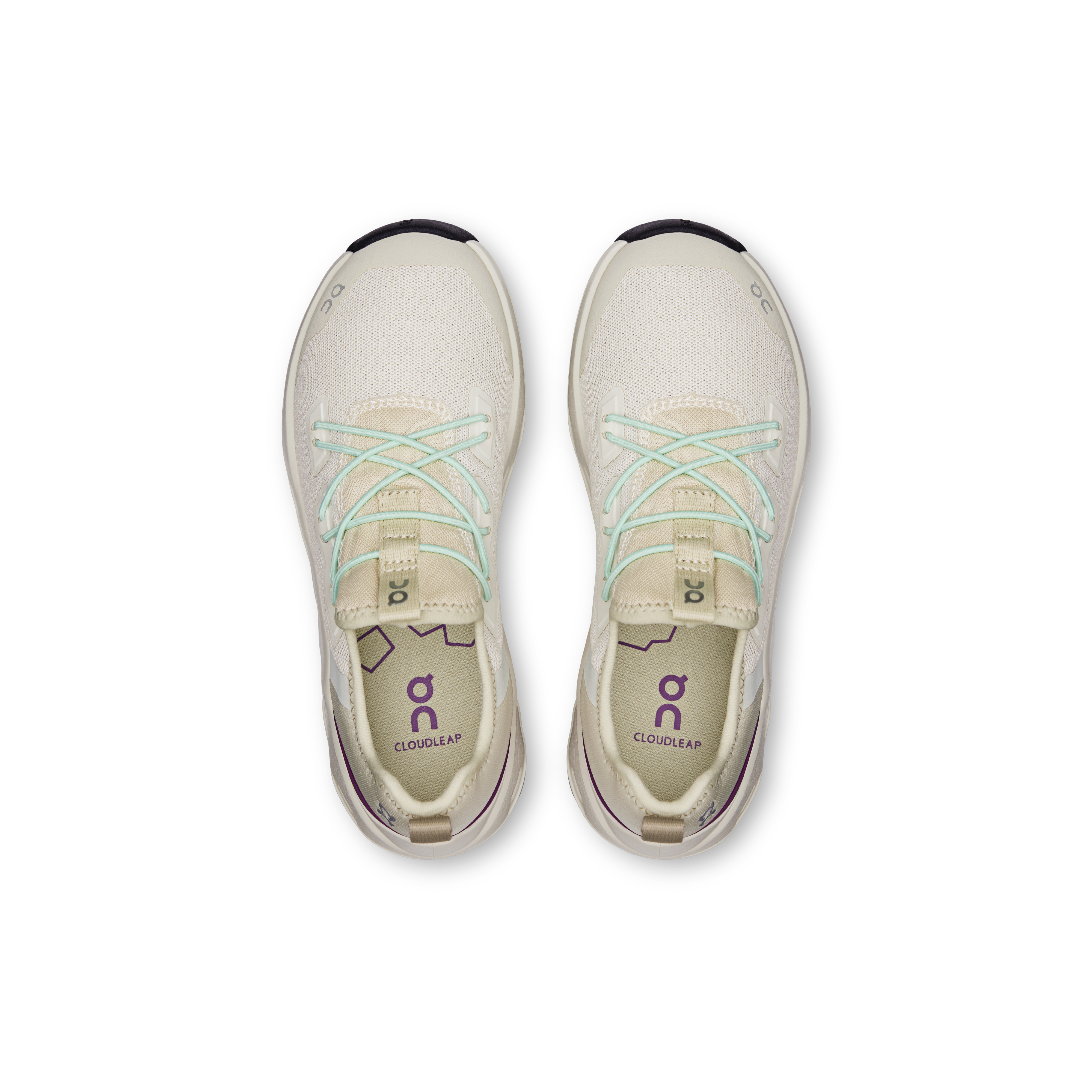 On Cloudleap Chalk & Elderberry Enfant Active Life Chaussures