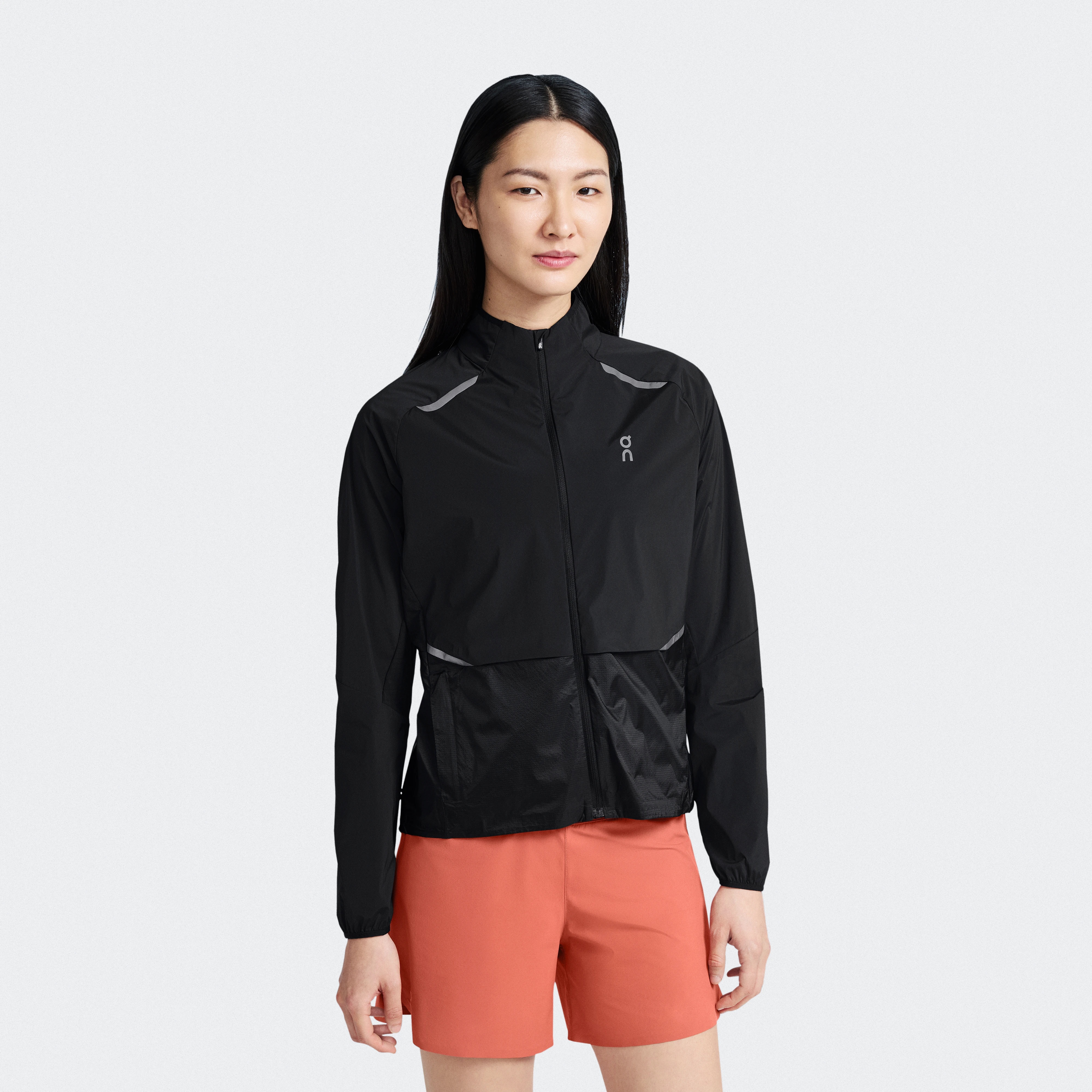 On Weather Jacket Black Femme – Course, protection ultralégère, coupe-vent Vestes