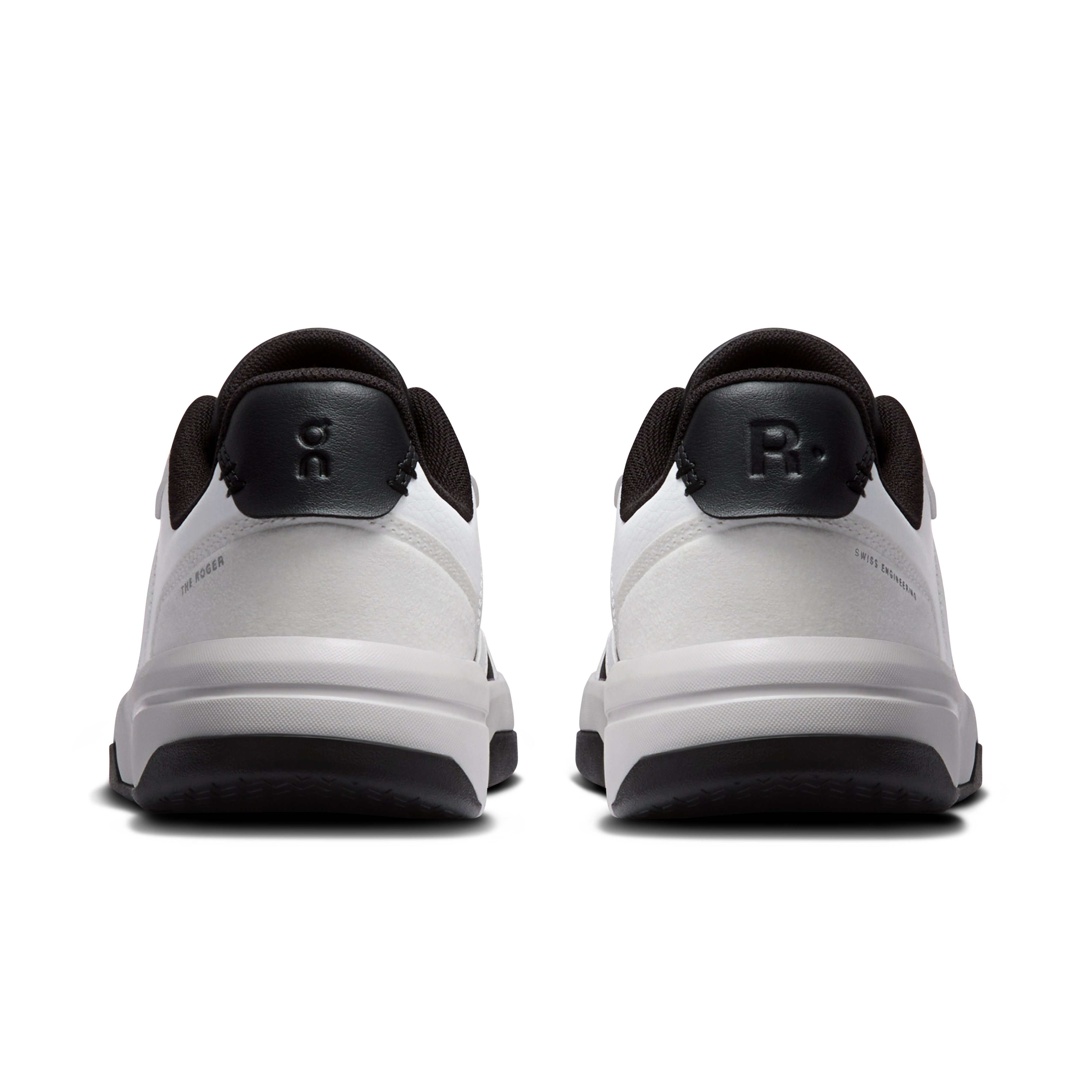 On THE ROGER Clubhouse White & Onyx Femme Tennis Chaussures