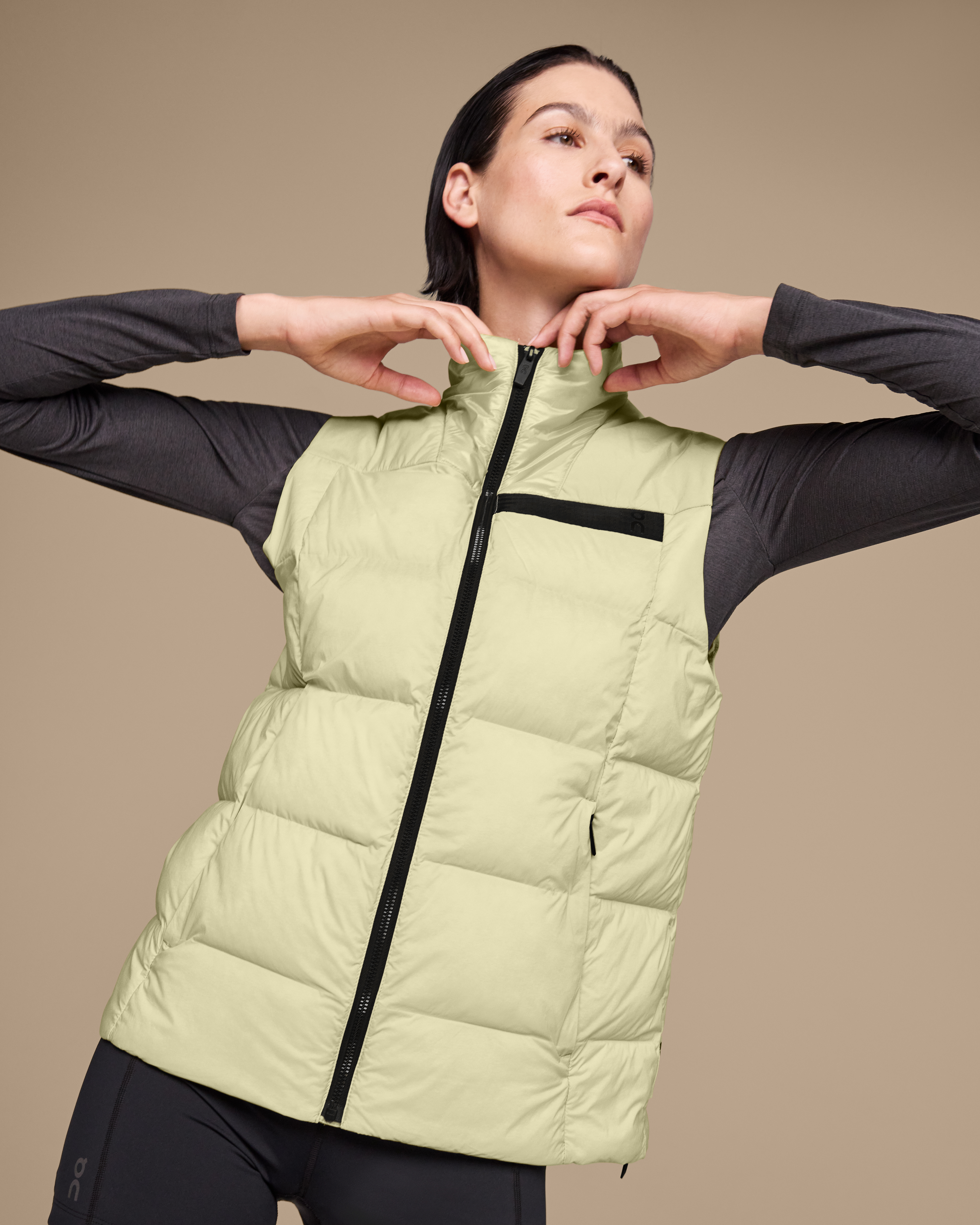 On Challenger Vest Endive Femme Vestes